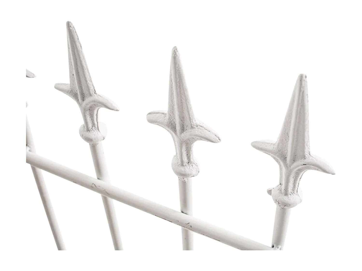 Lot de 2 treillis métal blanche 50 x 0.7 x 100 cm 10_0003833