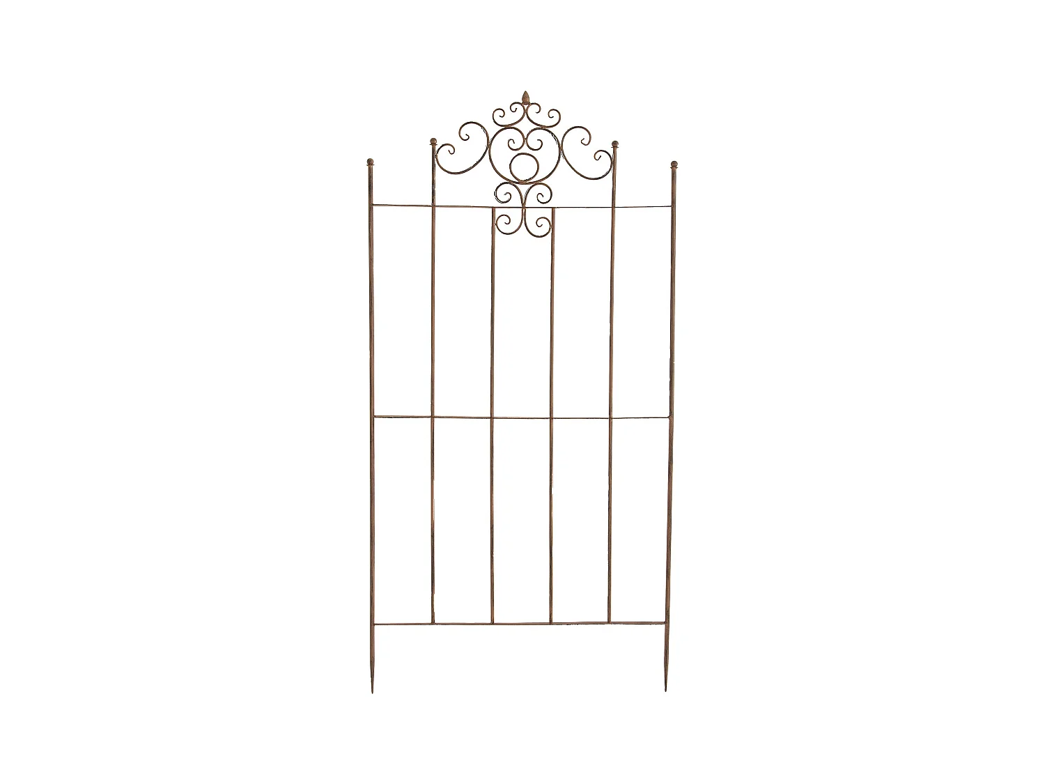 Treillis support pour plantes métal marron 85.5 x 2 x 170 cm 10_0003895