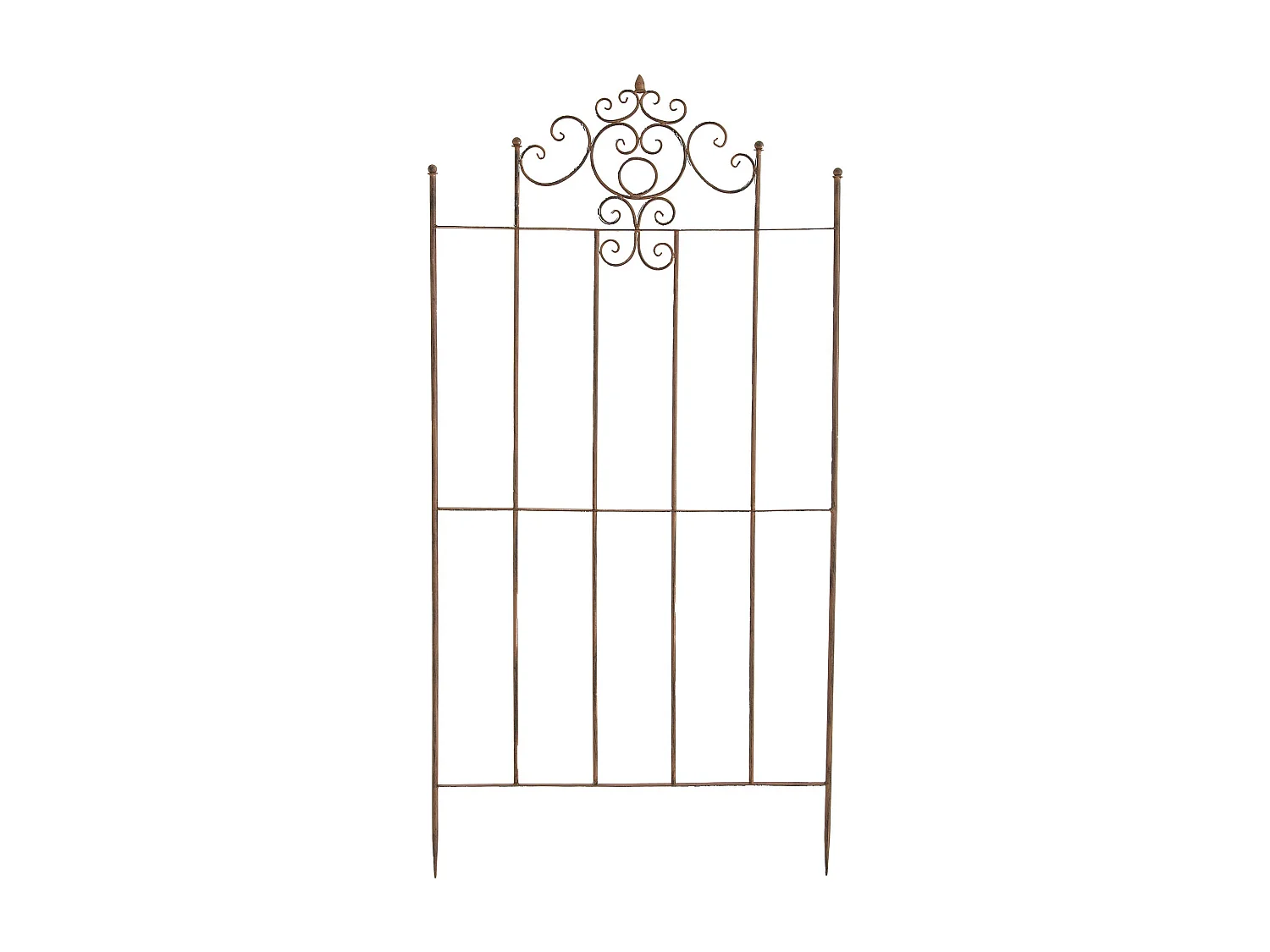 Treillis support pour plantes métal marron 85.5 x 2 x 170 cm 10_0003895