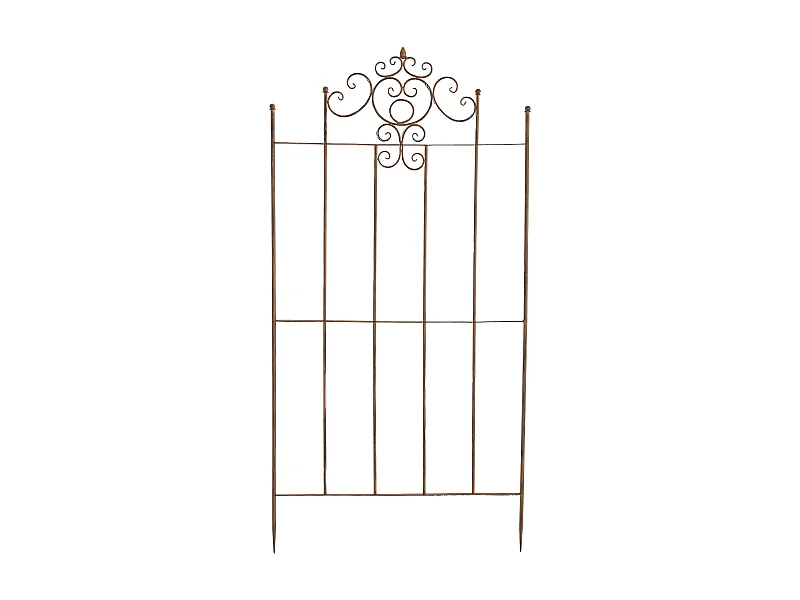 Treillis support pour plantes métal marron 85.5 x 2 x 170 cm 10_0003895