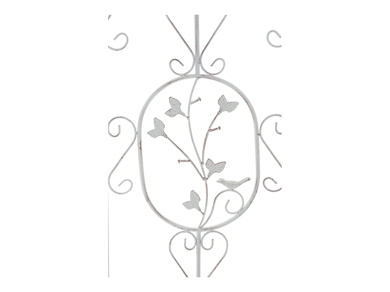 Lot de 2 treillis métal blanche 35 x 1 x 122 cm 10_0003826