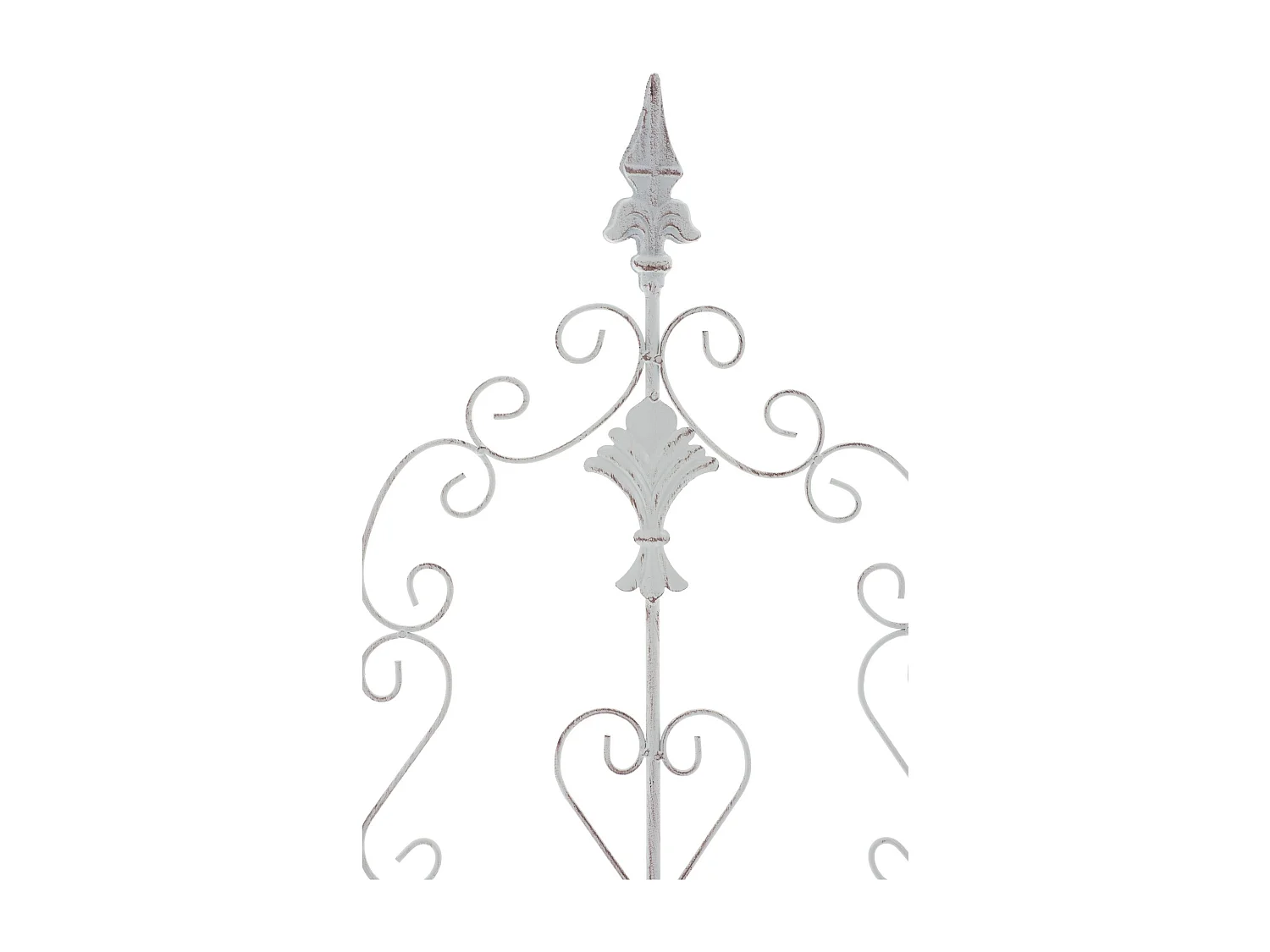 Lot de 2 treillis métal blanche 35 x 1 x 122 cm 10_0003826