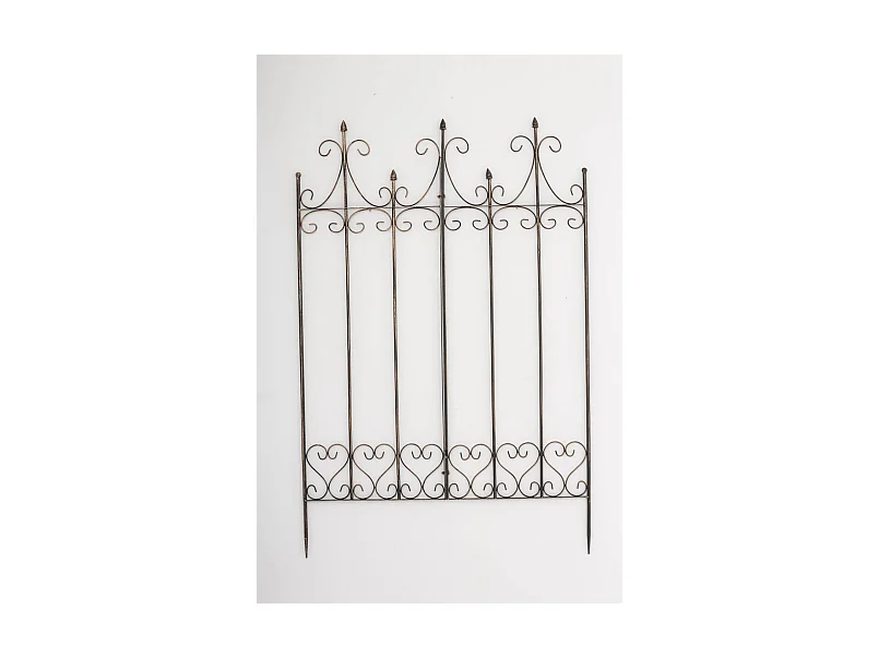 Treillis de jardin support métal bronze 100 x 1.5 x 150 cm 10_0003880