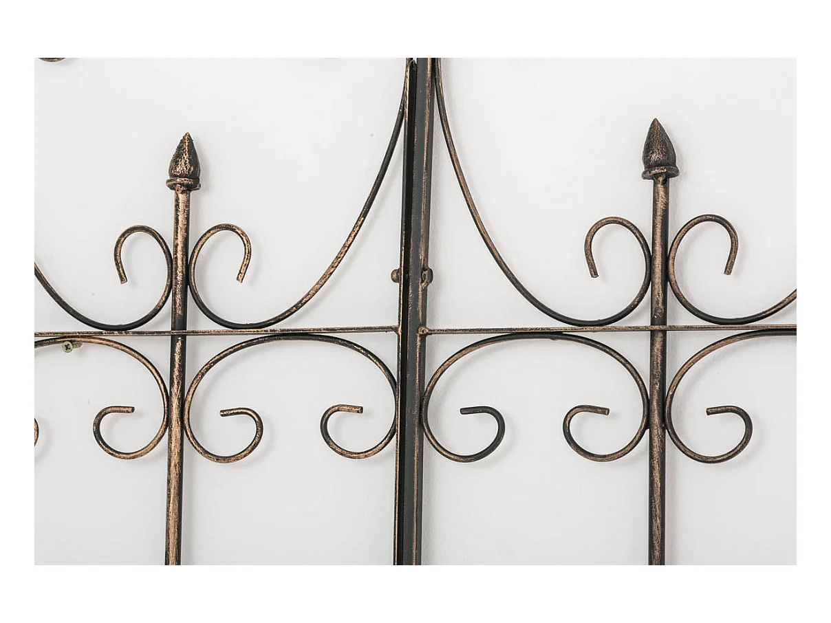 Treillis de jardin support métal bronze 100 x 1.5 x 150 cm 10_0003880