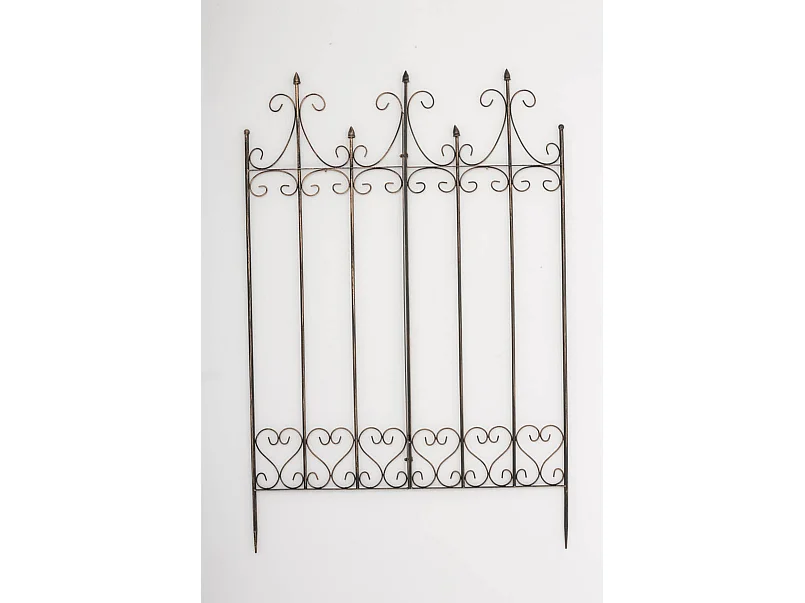 Treillis de jardin support métal bronze 100 x 1.5 x 150 cm 10_0003880