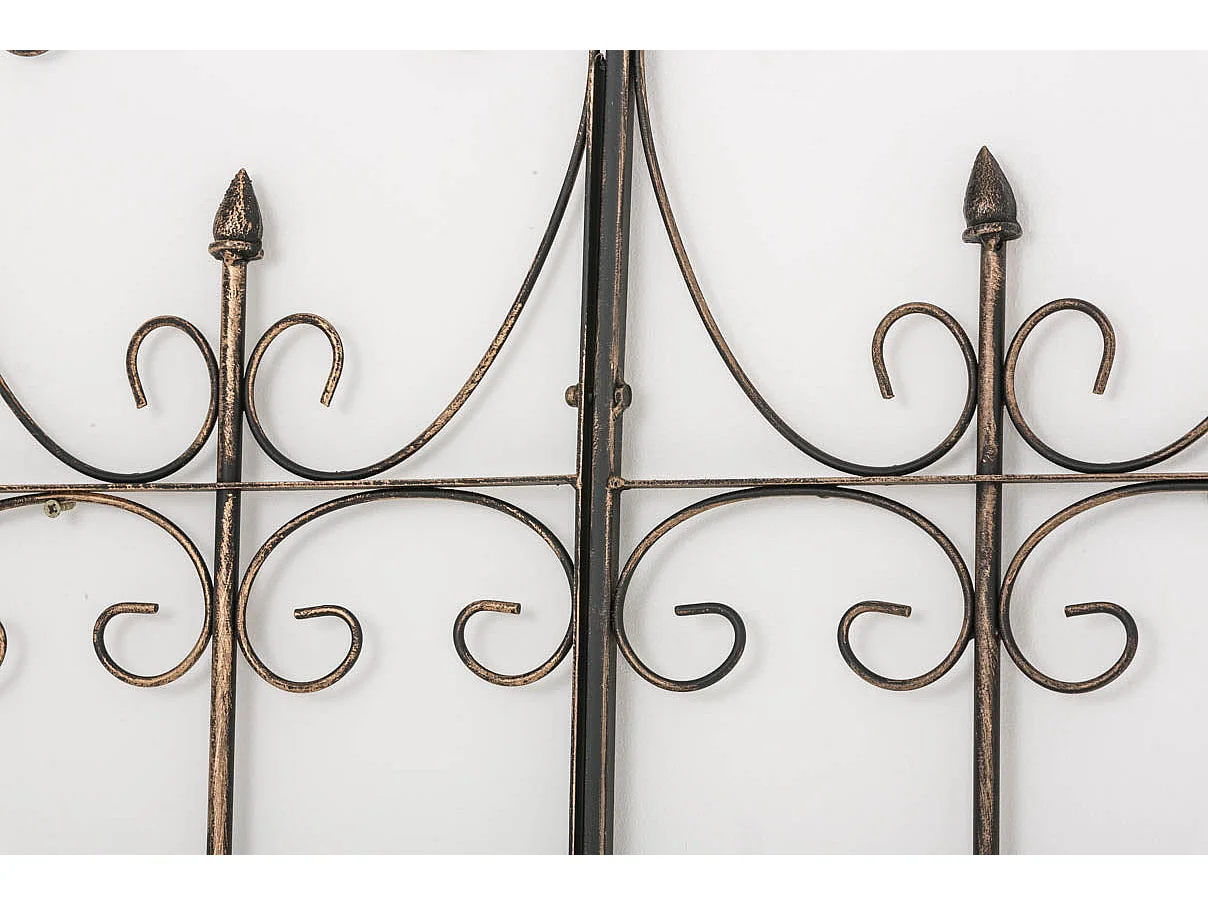 Treillis de jardin support métal bronze 100 x 1.5 x 150 cm 10_0003880