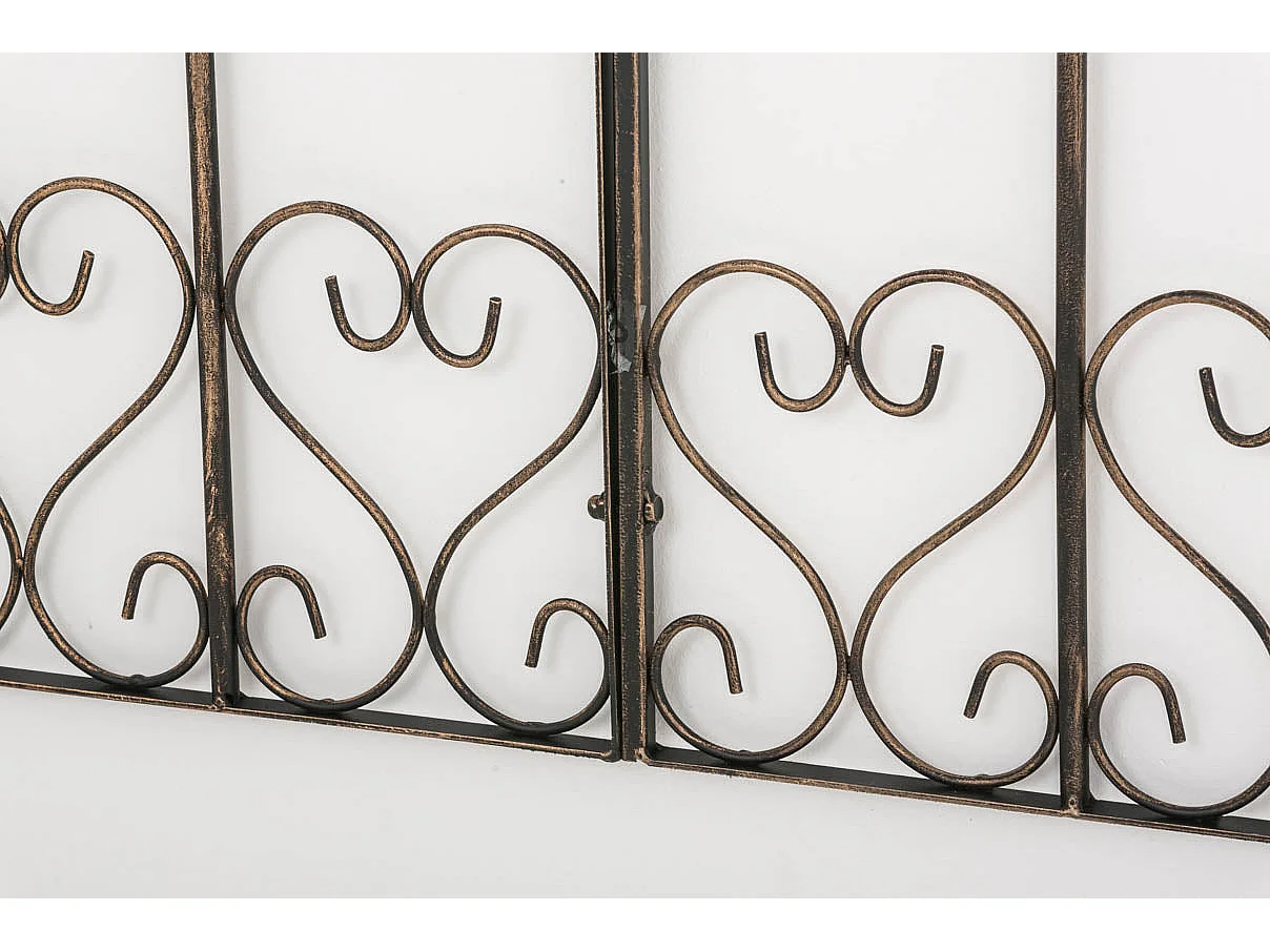 Treillis de jardin support métal bronze 100 x 1.5 x 150 cm 10_0003880