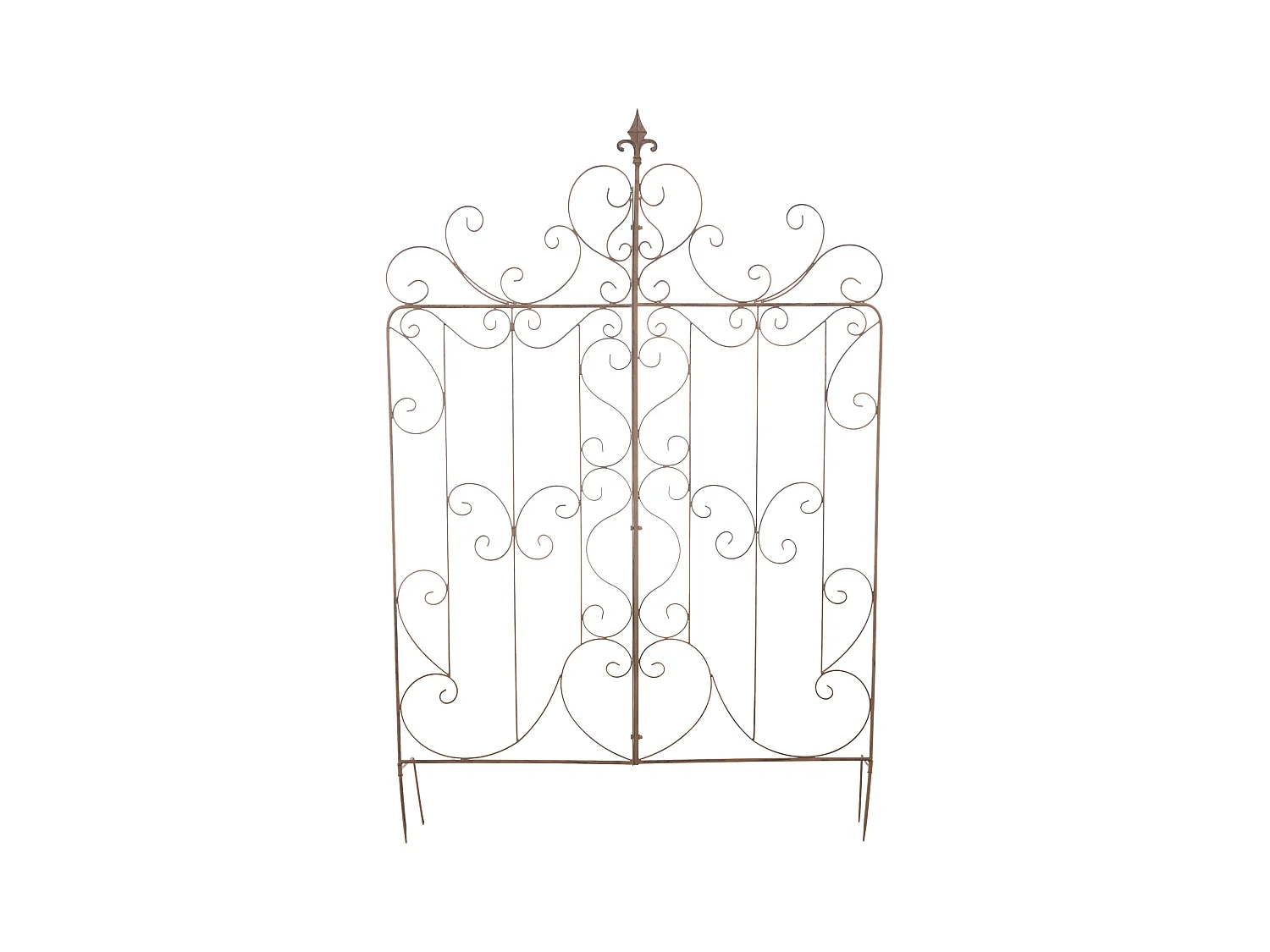 Treillis décoration de jardin métal marron 99 x 1 x 133 cm 10_0003888