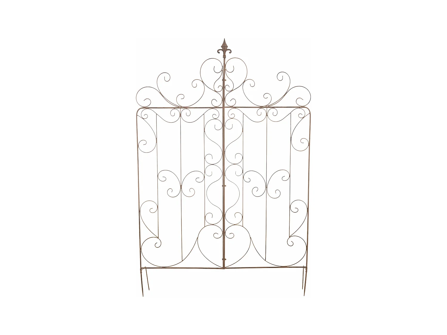 Treillis décoration de jardin métal marron 99 x 1 x 133 cm 10_0003888