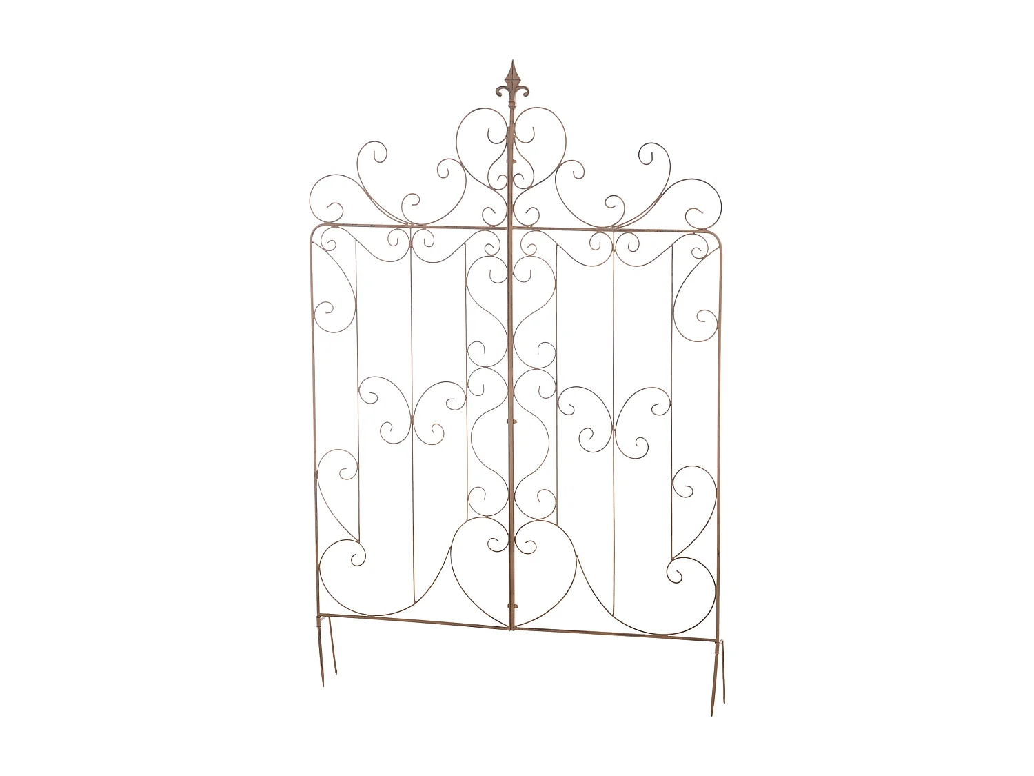 Treillis décoration de jardin métal marron 99 x 1 x 133 cm 10_0003888