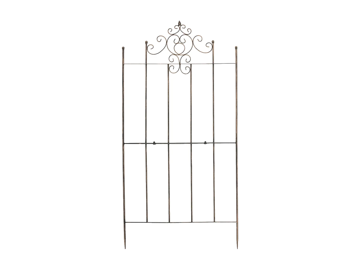 Lot de 2 treillis métal bronze 85.5 x 2 x 170 cm 10_0003844