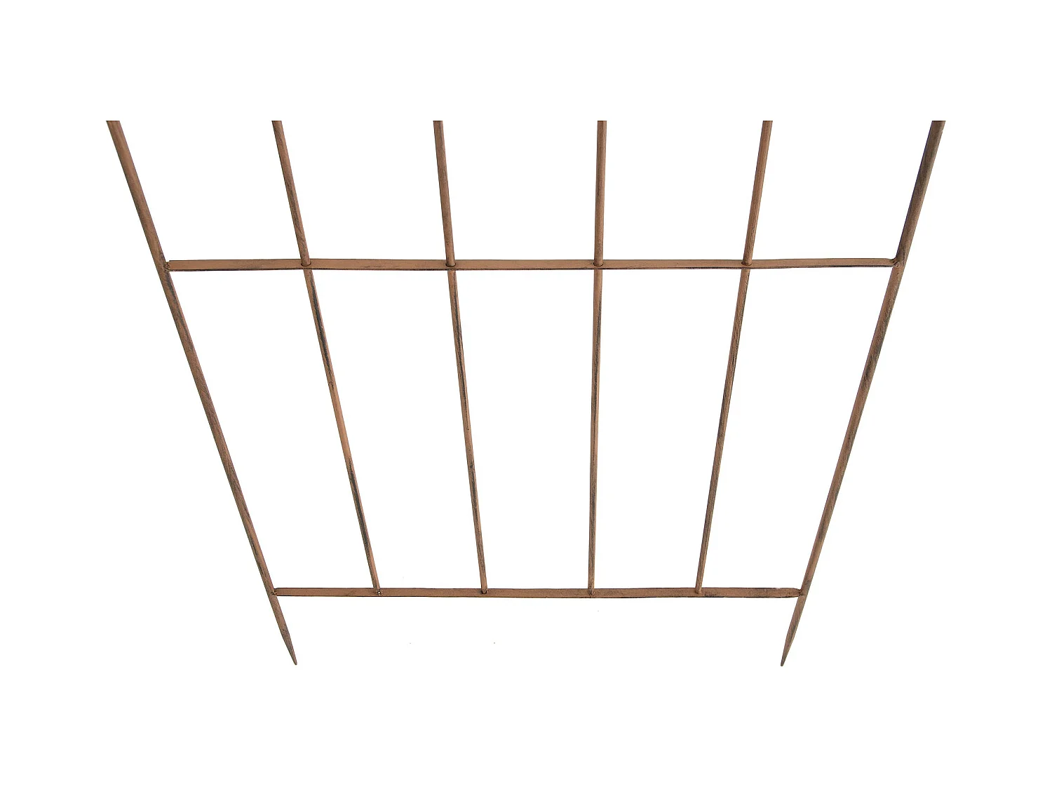 Lot de 2 treillis métal marron 85.5 x 2 x 170 cm 10_0003843