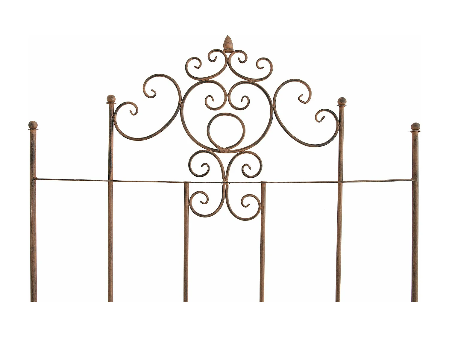 Lot de 2 treillis métal marron 85.5 x 2 x 170 cm 10_0003843