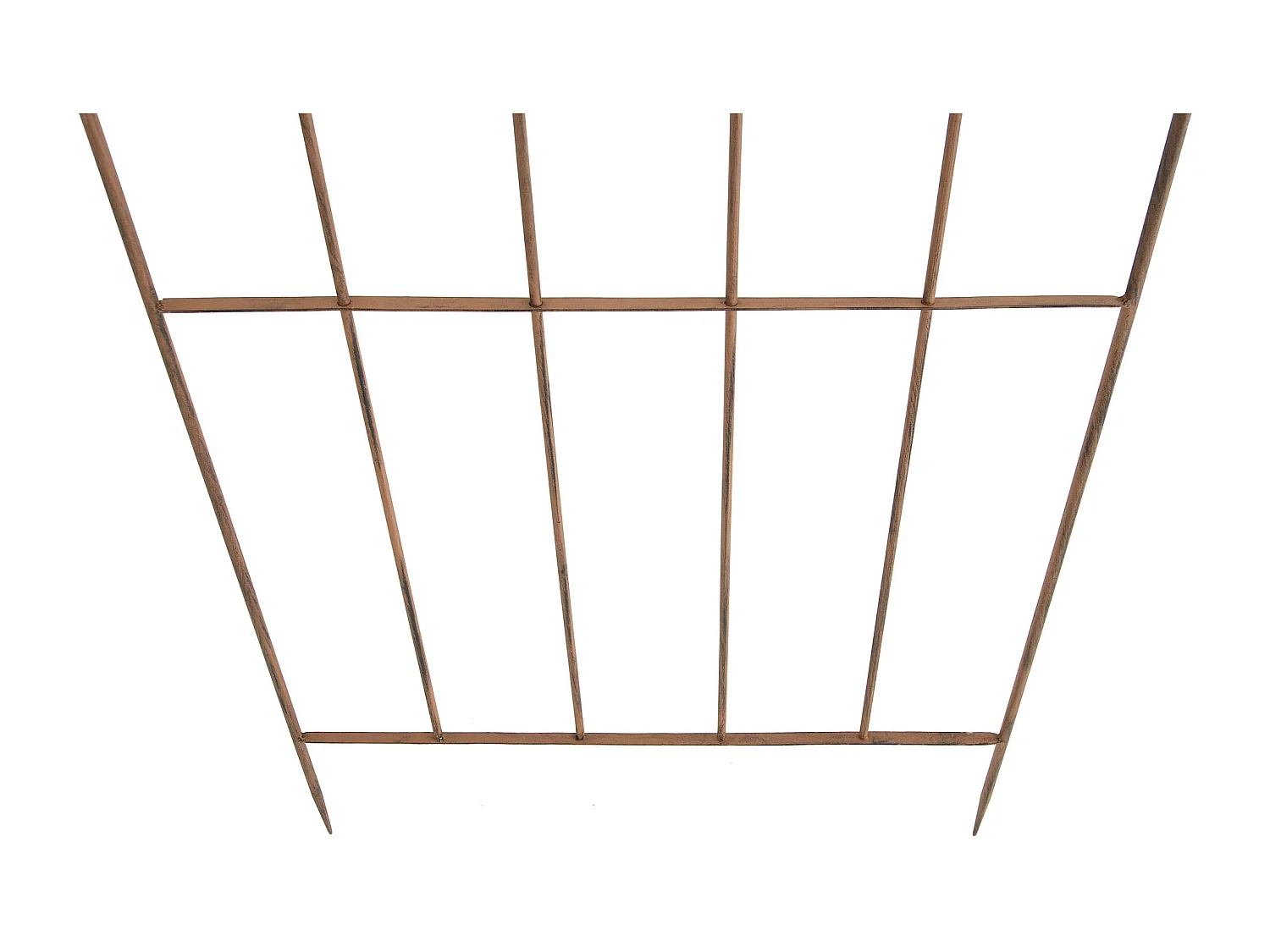 Lot de 2 treillis métal marron 85.5 x 2 x 170 cm 10_0003843