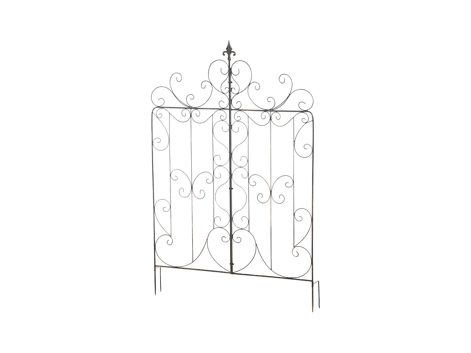 Treillis décoration de jardin métal bronze 99 x 1 x 133 cm 10_0003890