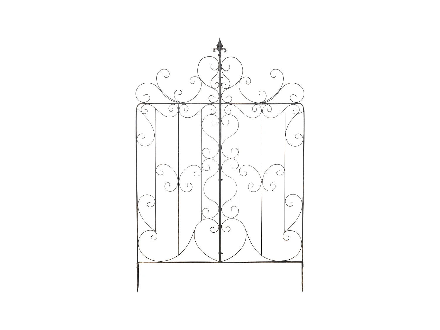 Treillis décoration de jardin métal bronze 99 x 1 x 133 cm 10_0003890