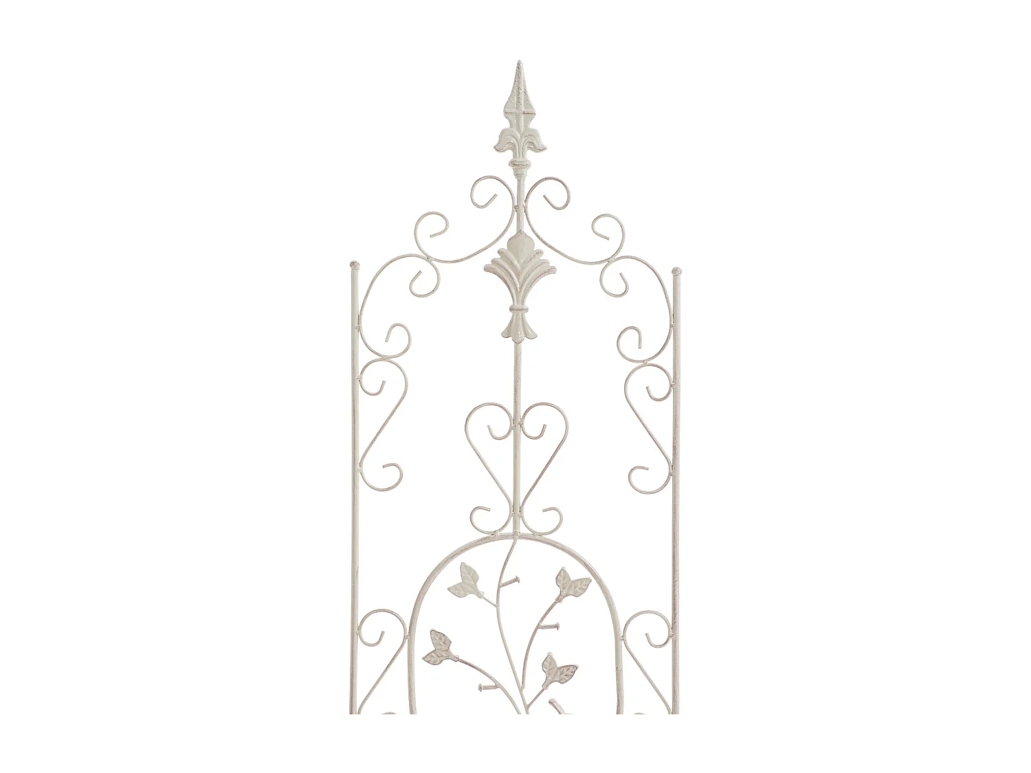 Lot de 2 treillis métal crème 35 x 1 x 122 cm 10_0003827