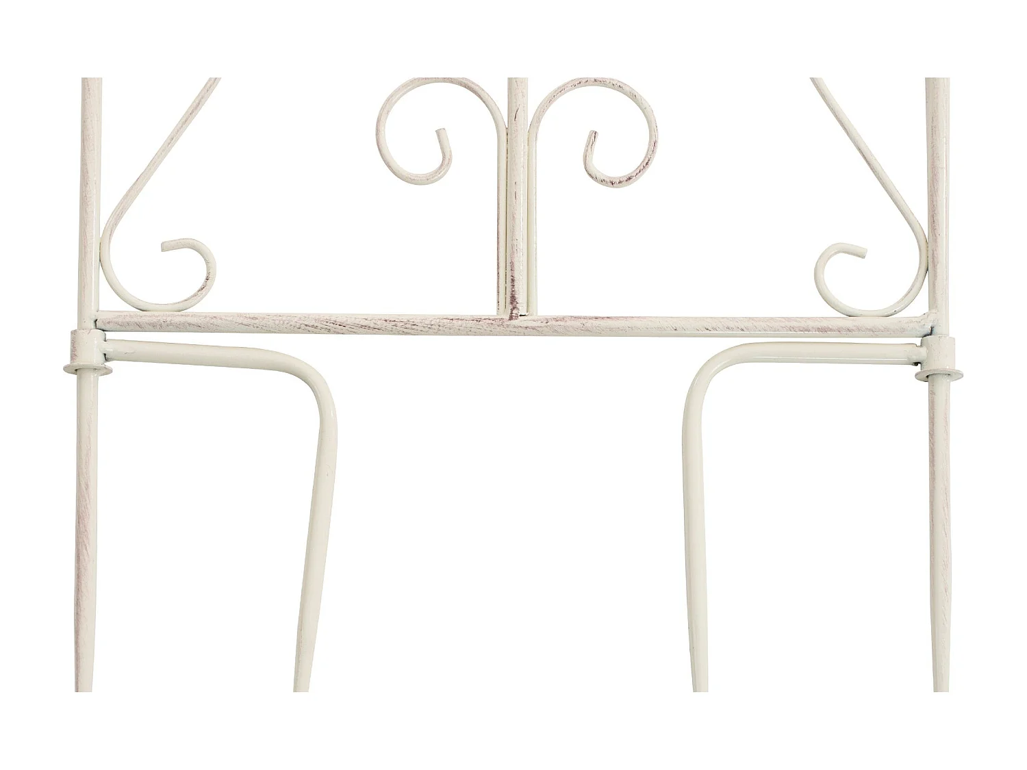 Lot de 2 treillis métal crème 35 x 1 x 122 cm 10_0003827