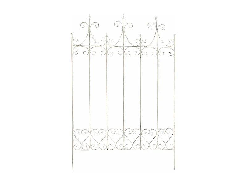 Treillis de jardin support métal blanche 100 x 1.5 x 150 cm 10_0003878