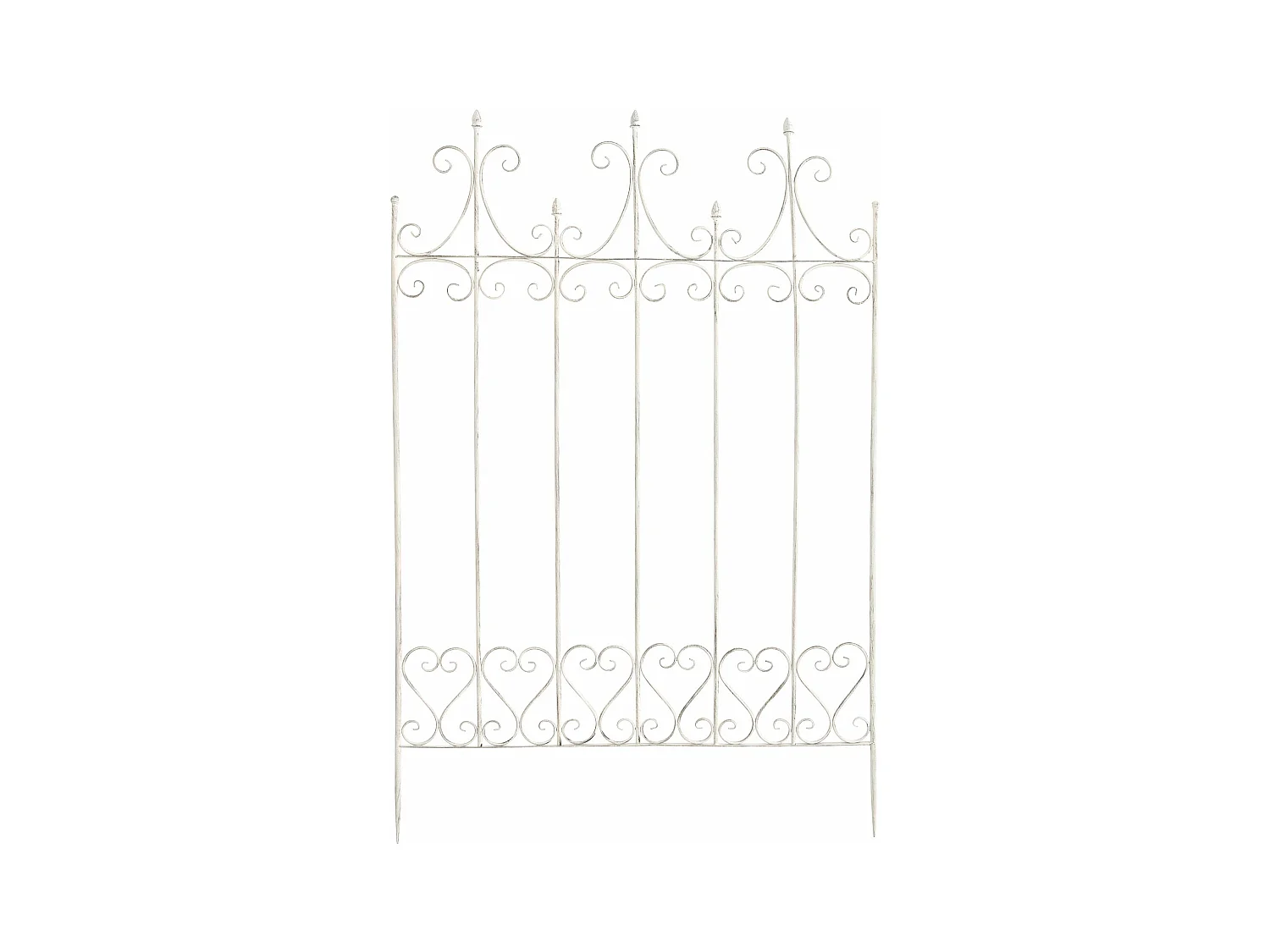 Treillis de jardin support métal blanche 100 x 1.5 x 150 cm 10_0003878
