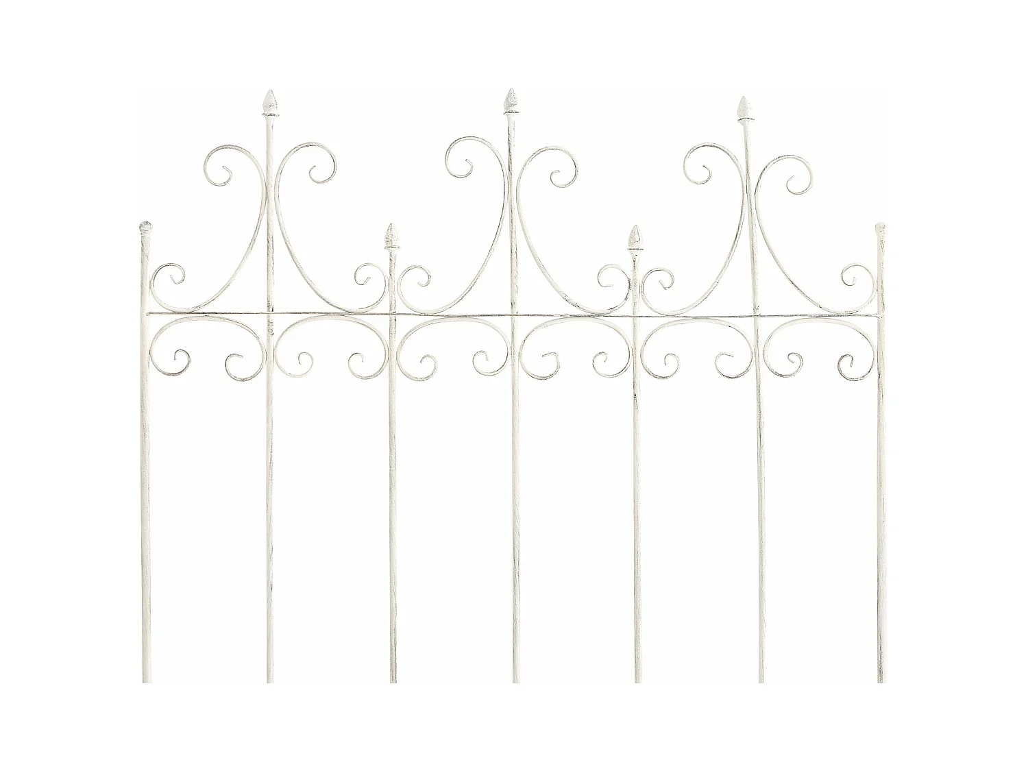 Treillis de jardin support métal blanche 100 x 1.5 x 150 cm 10_0003878