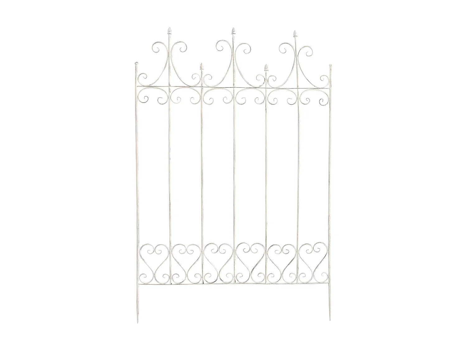 Treillis de jardin support métal blanche 100 x 1.5 x 150 cm 10_0003878