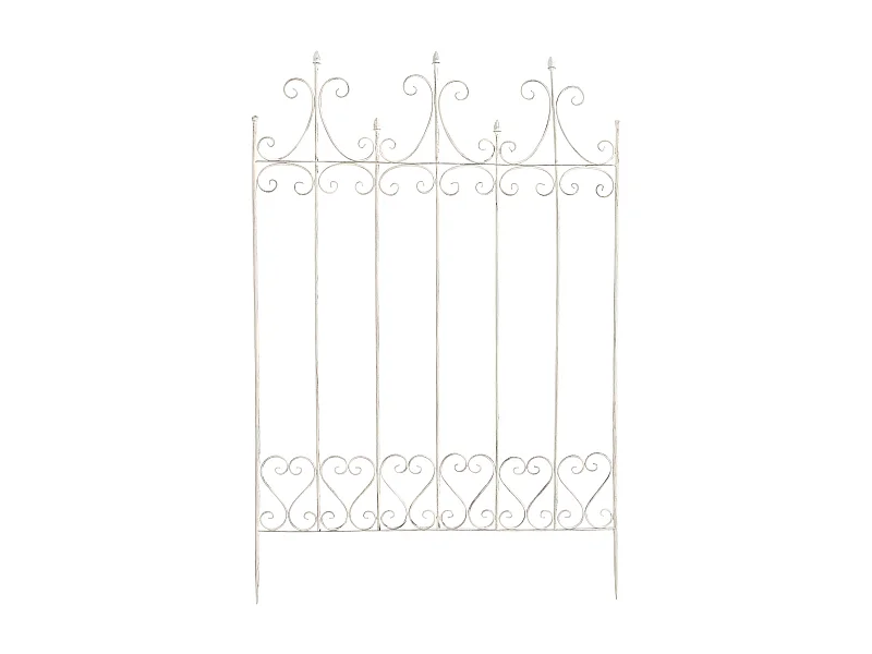 Treillis de jardin support métal blanche 100 x 1.5 x 150 cm 10_0003878