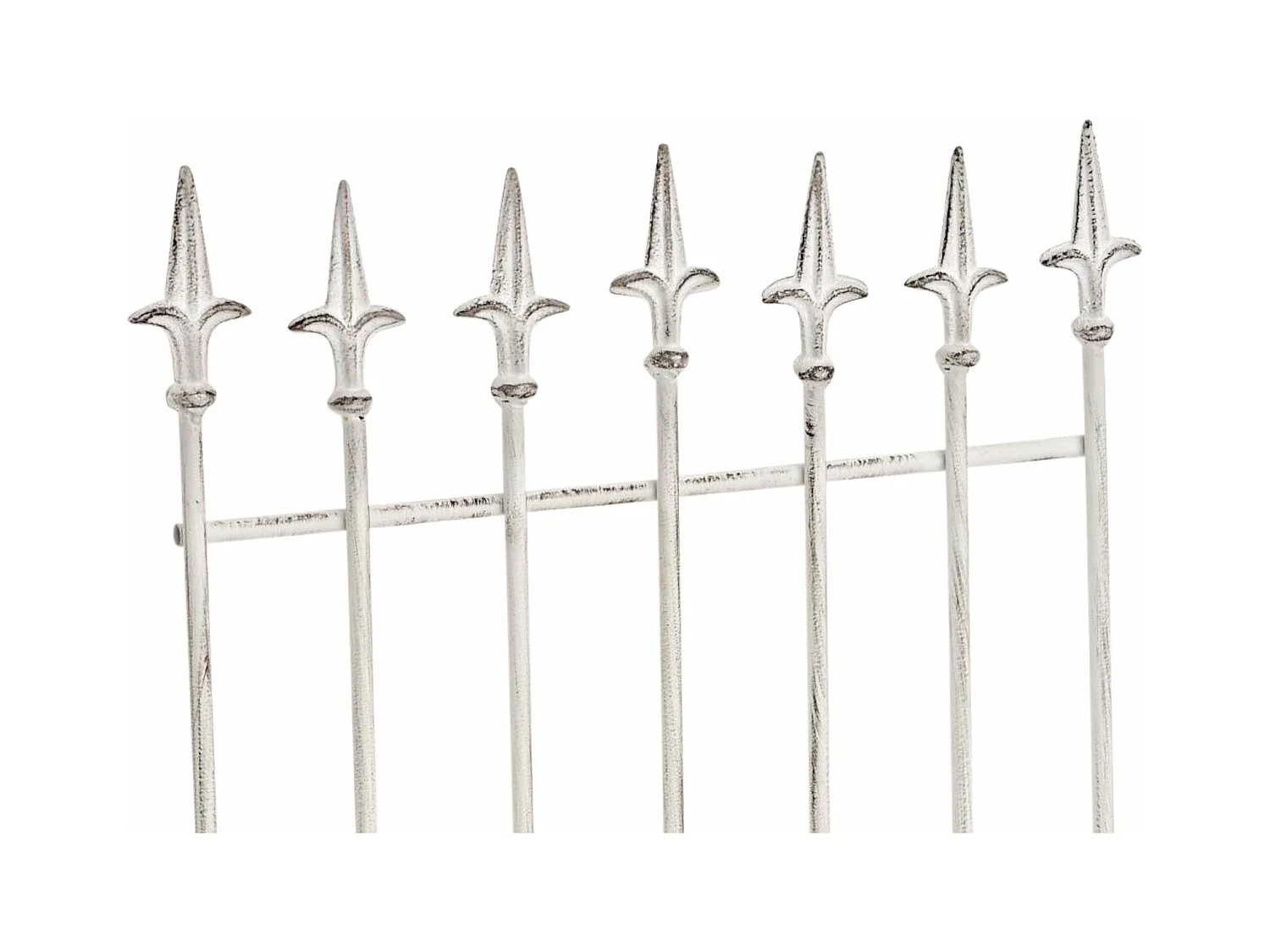 Lot de 2 treillis métal blanche 50 x 0.7 x 100 cm 10_0003830