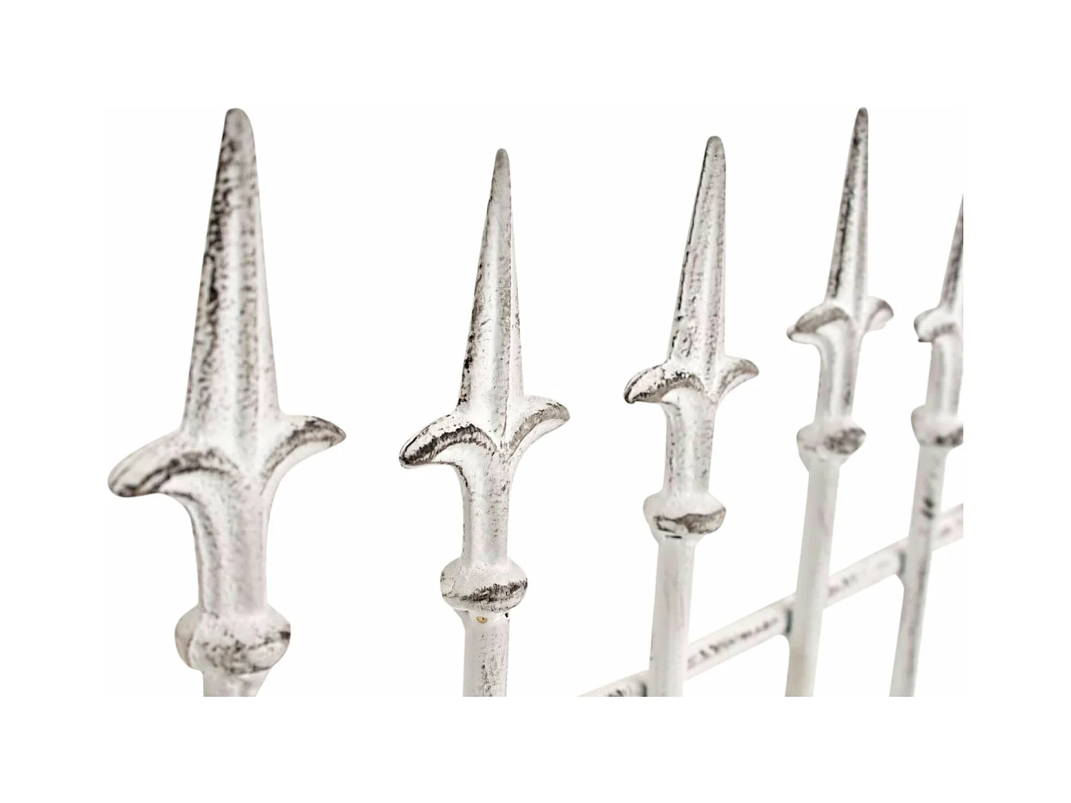 Lot de 2 treillis métal blanche 50 x 0.7 x 100 cm 10_0003830