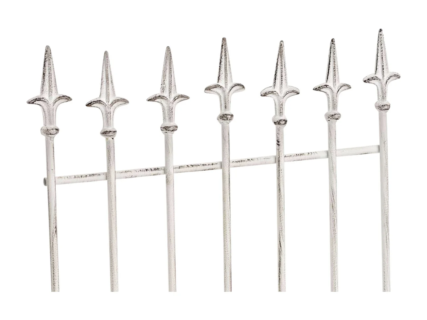 Lot de 2 treillis métal blanche 50 x 0.7 x 100 cm 10_0003830