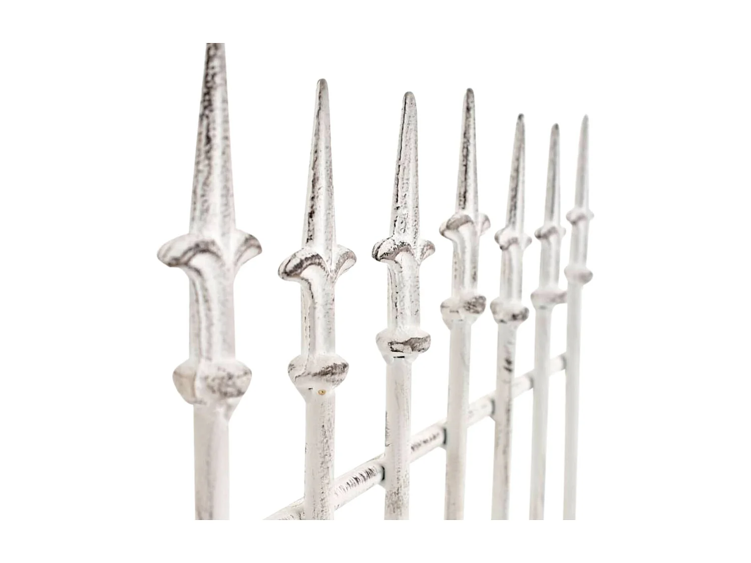 Lot de 2 treillis métal blanche 50 x 0.7 x 100 cm 10_0003830