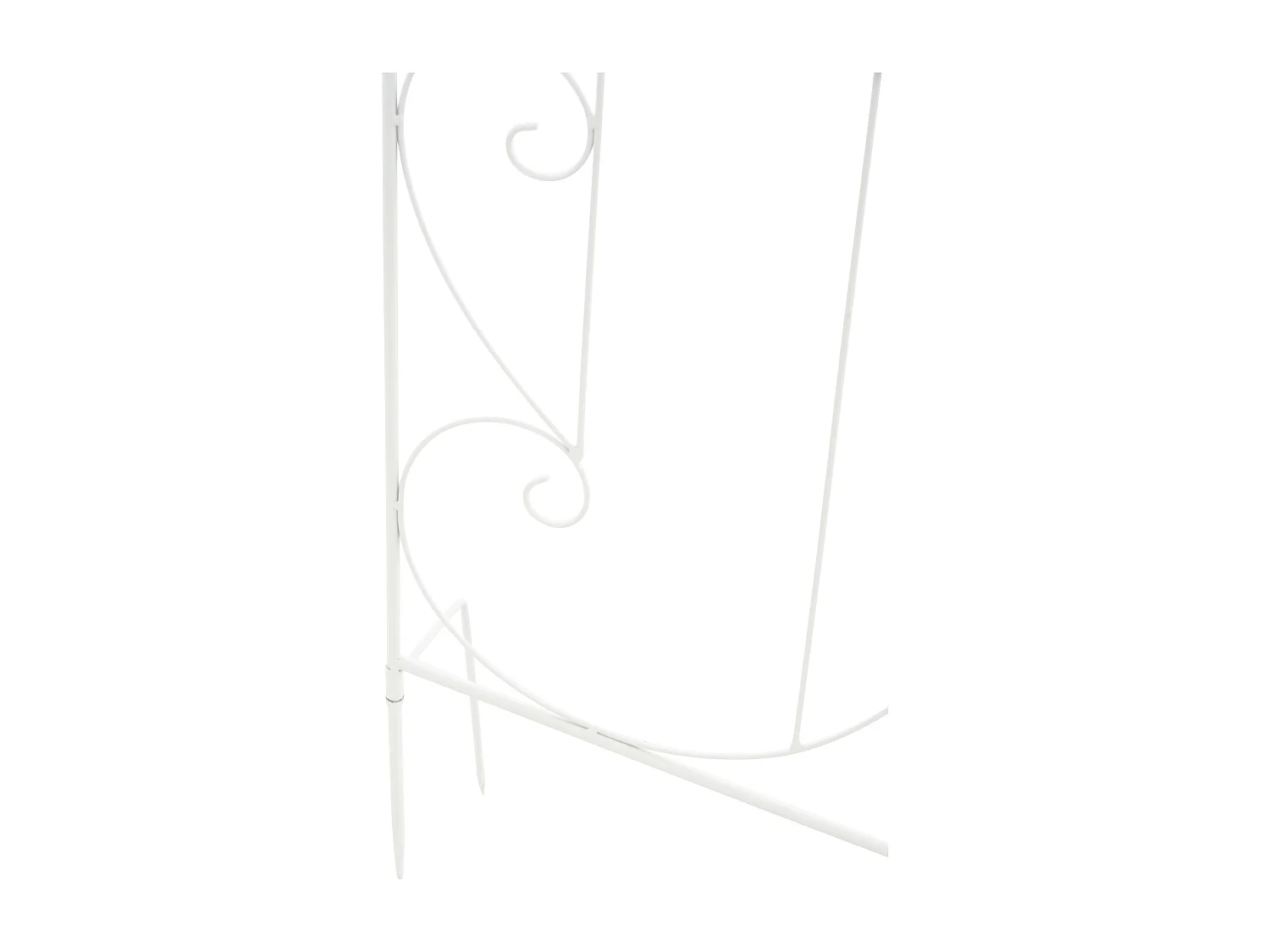 Lot de 2 treillis métal blanche 99 x 1 x 133 cm 10_0003837