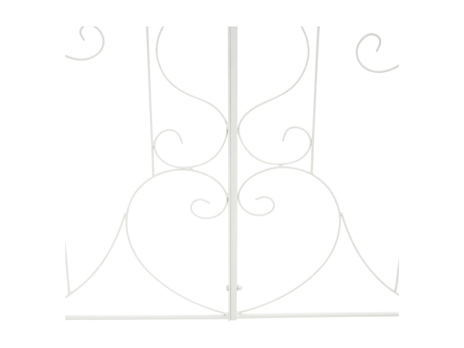 Treillis décoration de jardin métal blanche 99 x 1 x 133 cm 10_0003889