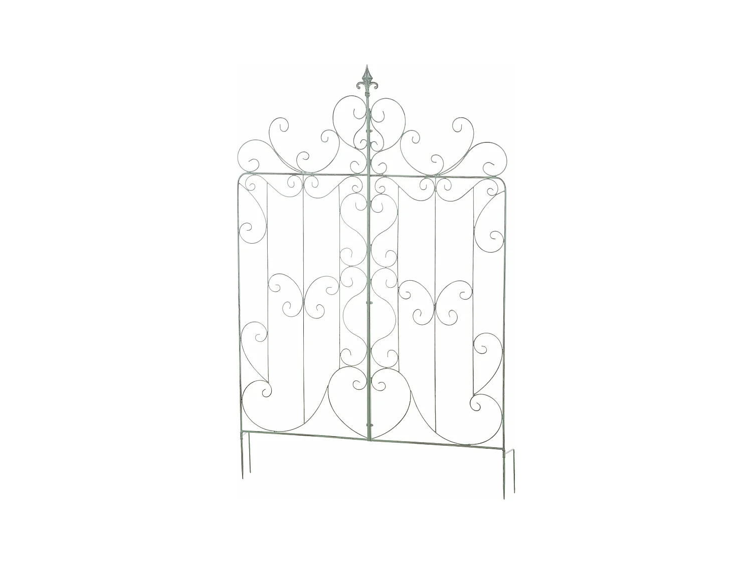 Treillis décoration de jardin métal argentée 99 x 1 x 133 cm 10_0003891