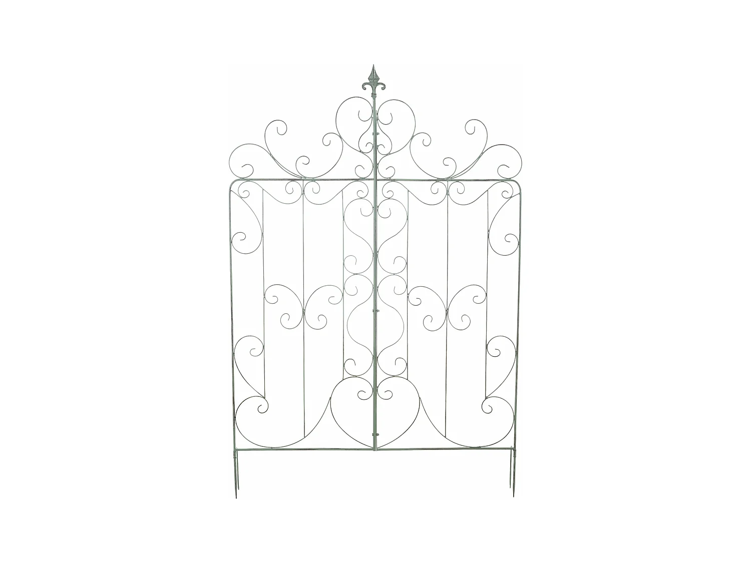 Treillis décoration de jardin métal argentée 99 x 1 x 133 cm 10_0003891