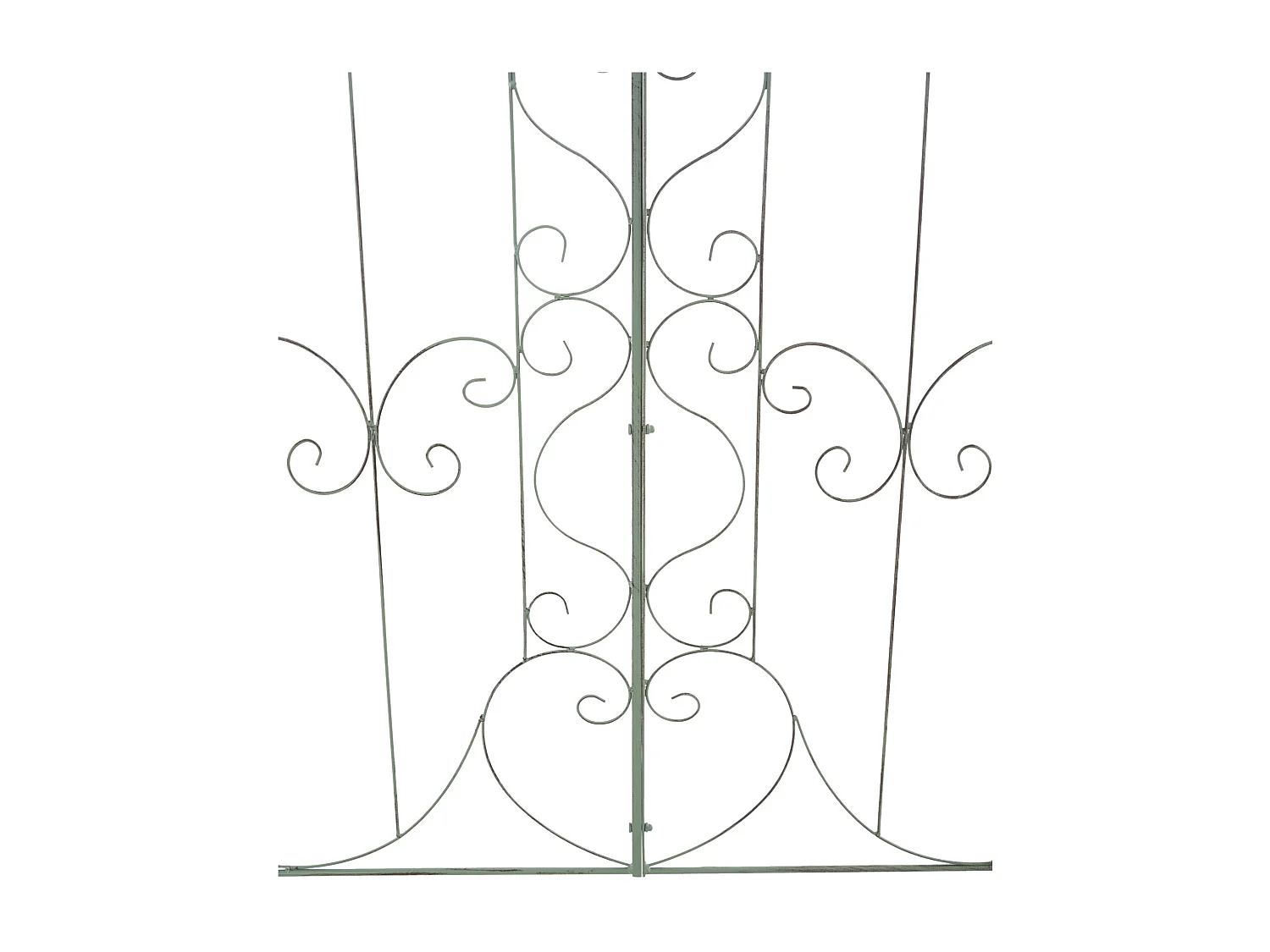 Treillis décoration de jardin métal argentée 99 x 1 x 133 cm 10_0003891