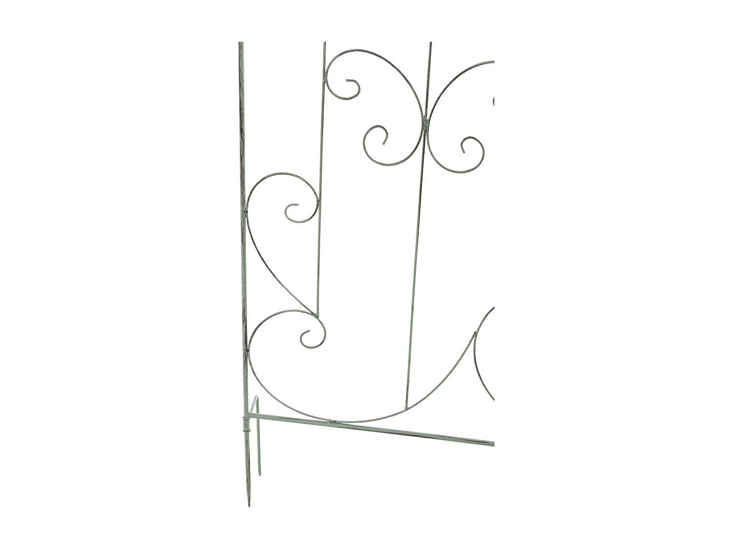 Treillis décoration de jardin métal argentée 99 x 1 x 133 cm 10_0003891