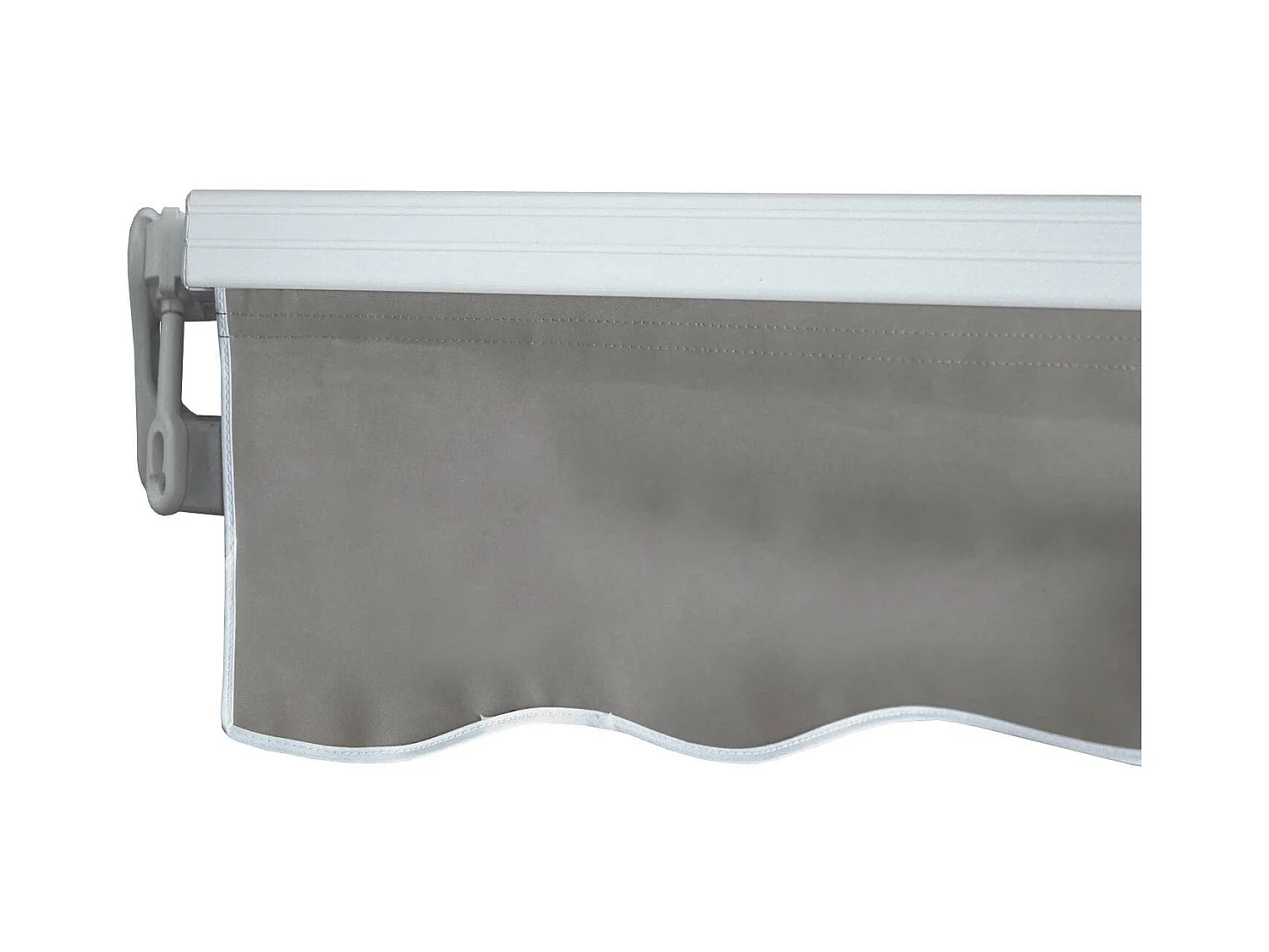 Store bannes auvent en aluminium grise 22 x 19 x 406 cm 04_0005772