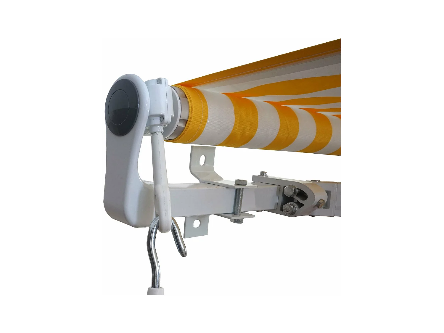 Store bannes auvent en aluminium grise 22 x 19 x 406 cm 04_0005772