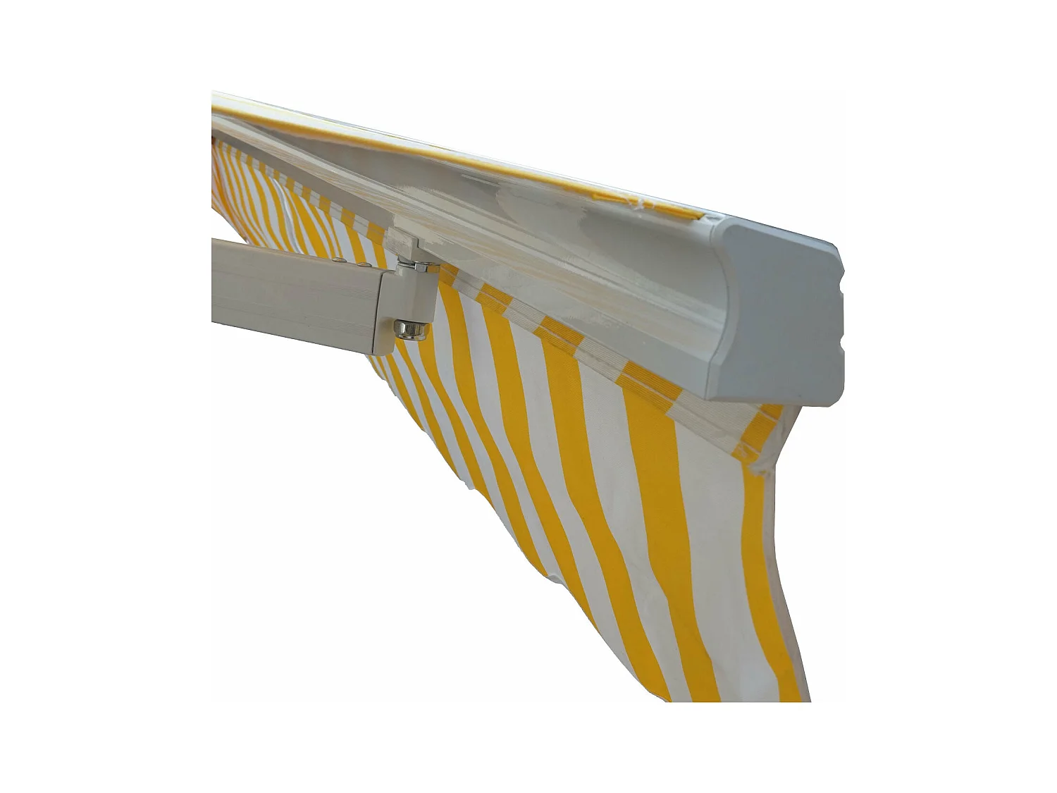 Store bannes auvent en aluminium grise 22 x 19 x 406 cm 04_0005772