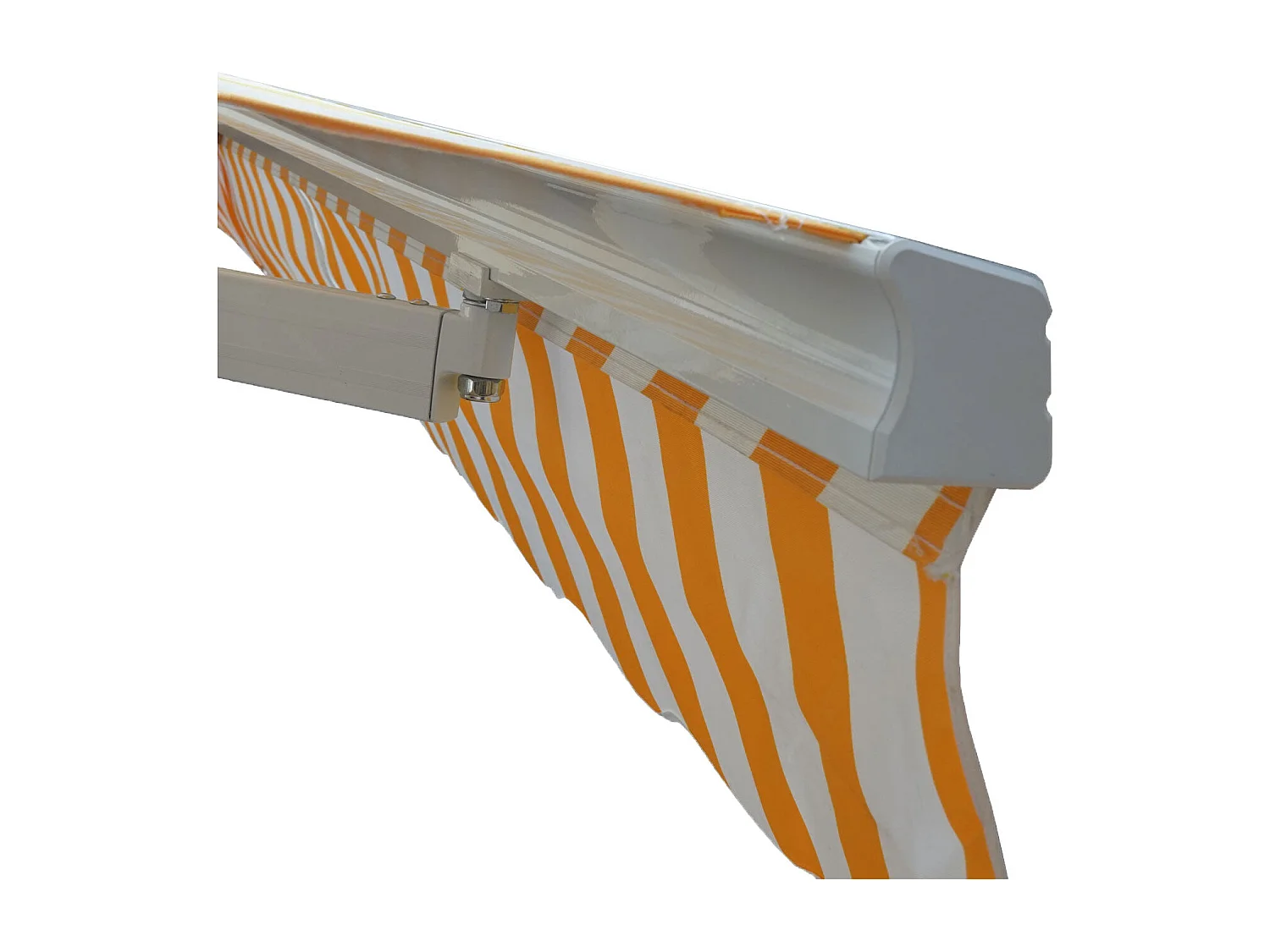 Store bannes auvent en aluminium grise 21 x 20 x 506 cm 04_0005774