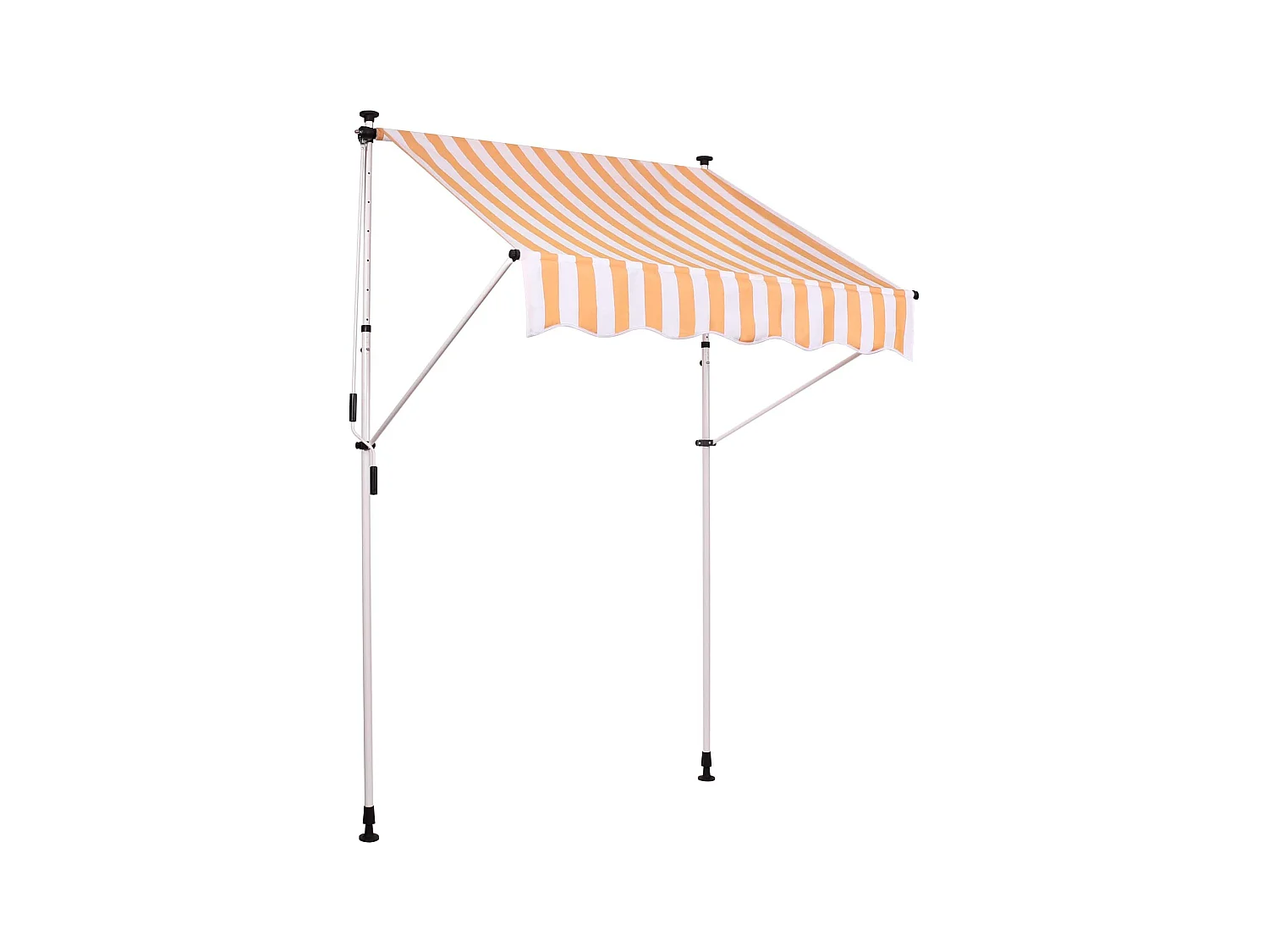 Store banne terrasse auvent blanche 350 x 120 x 200 cm 10_0002974