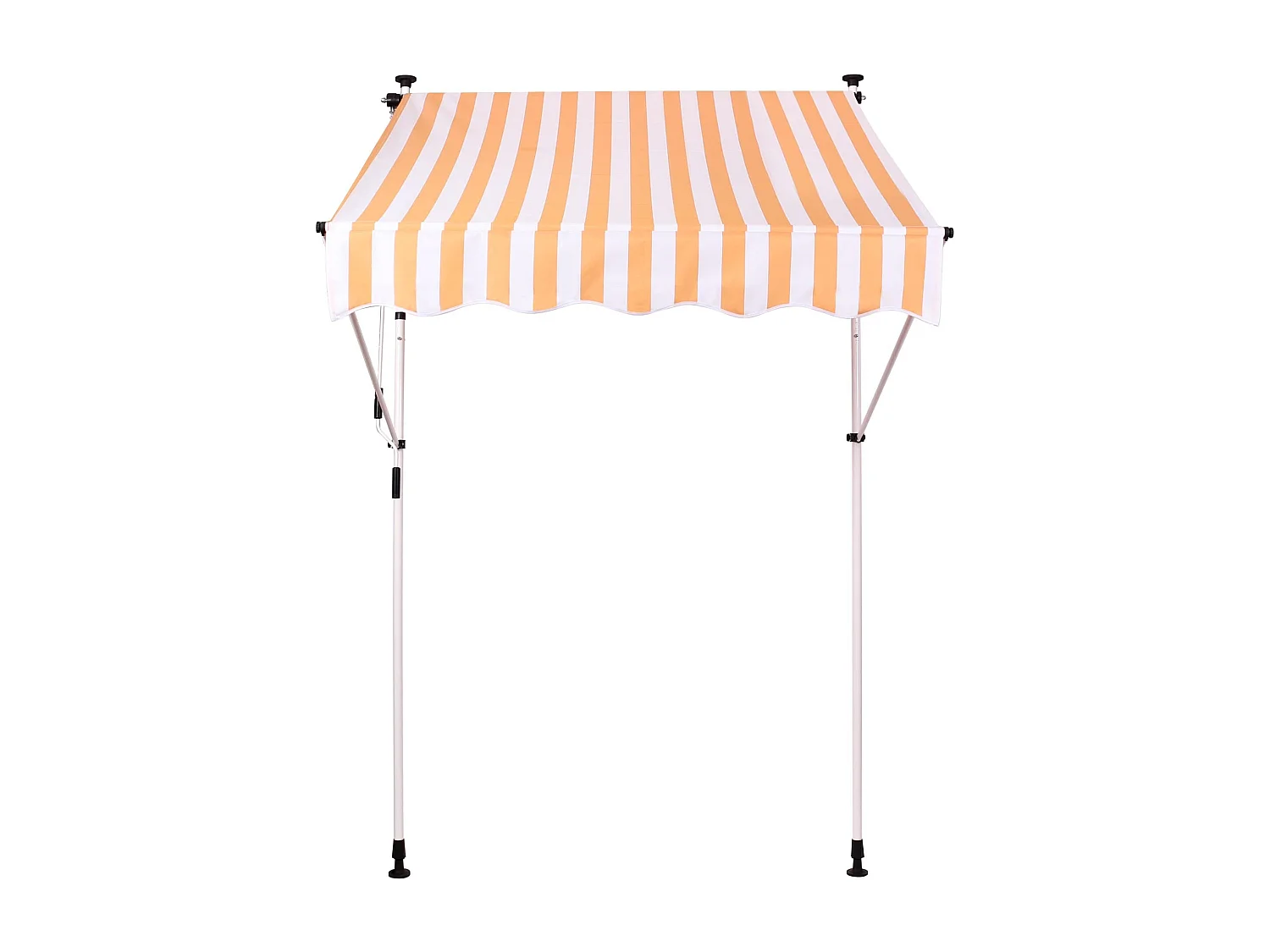 Store banne terrasse auvent blanche 350 x 120 x 200 cm 10_0002974