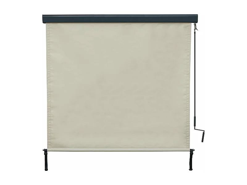 Store enrouleur de fenêtre beige 11 x 9 x 195 cm 04_0005775