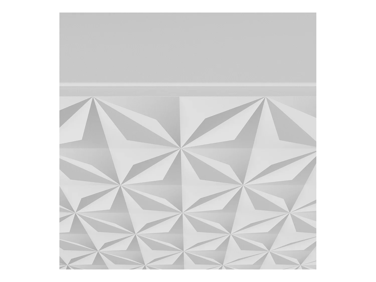 TV-Schrank Cali III Fernsehschrank TV-Lowboard 200 cm Fronten gefräst wie ein Kaleidoskop modernes Design dreitürig (Farbe: weiß, weiß)