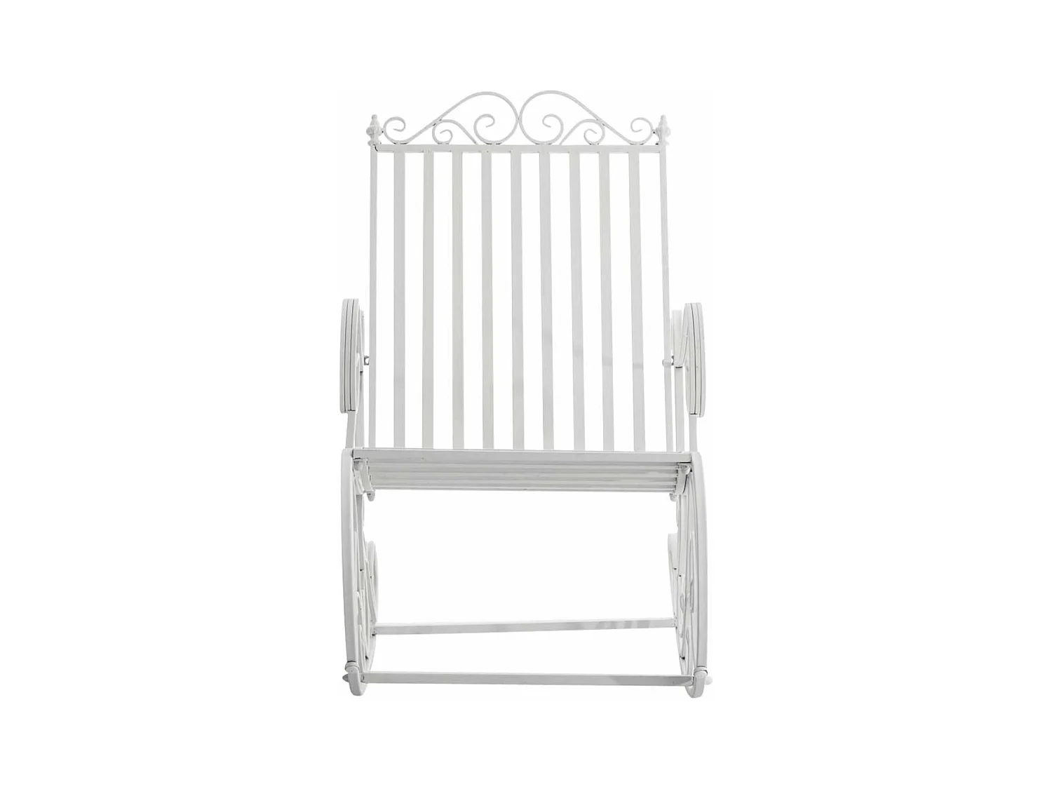 Lot de 2 fauteuils métal blanche 56 x 90 x 94 cm 10_0002843