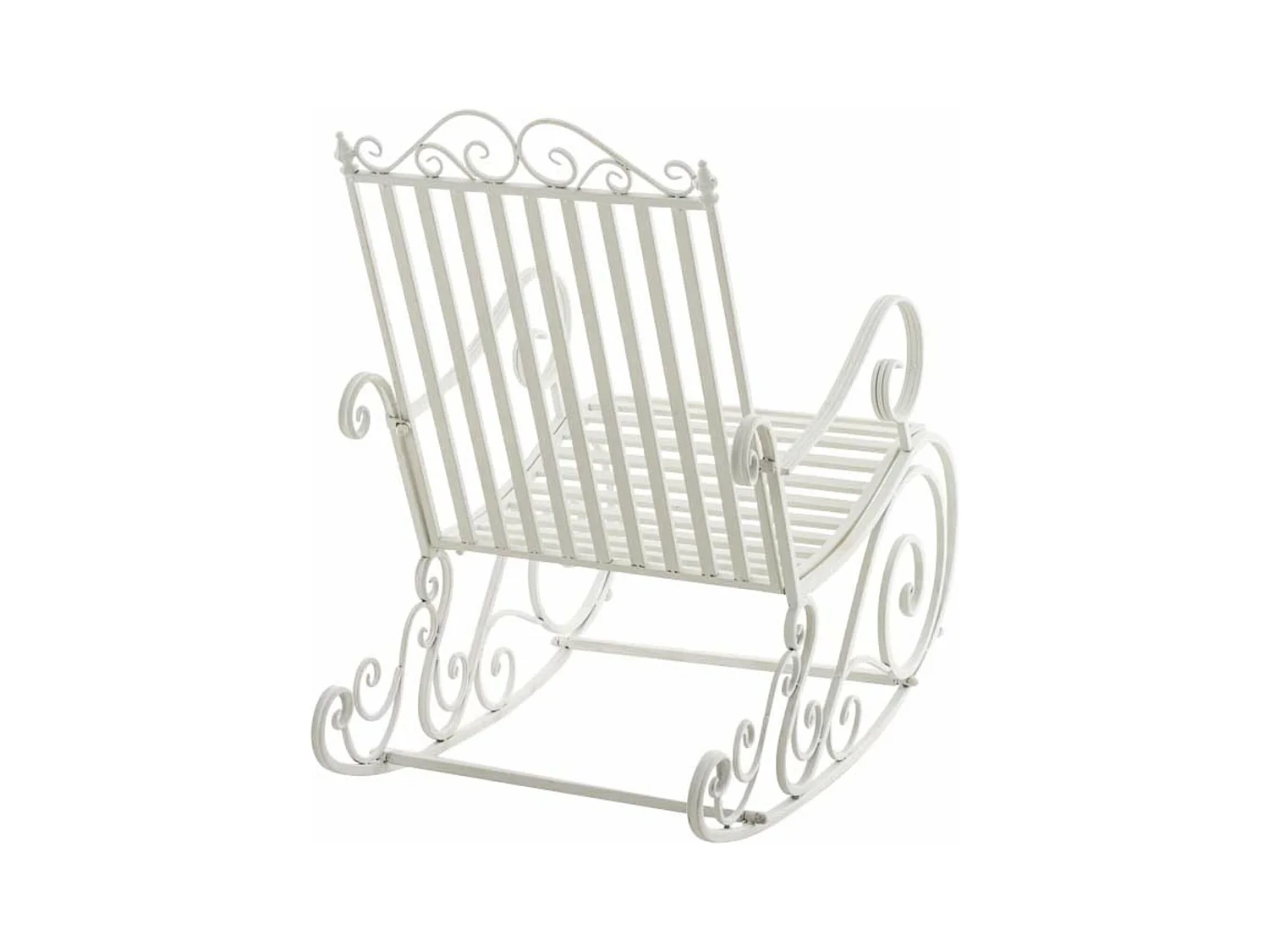 Lot de 2 fauteuils métal blanche 56 x 90 x 94 cm 10_0002843