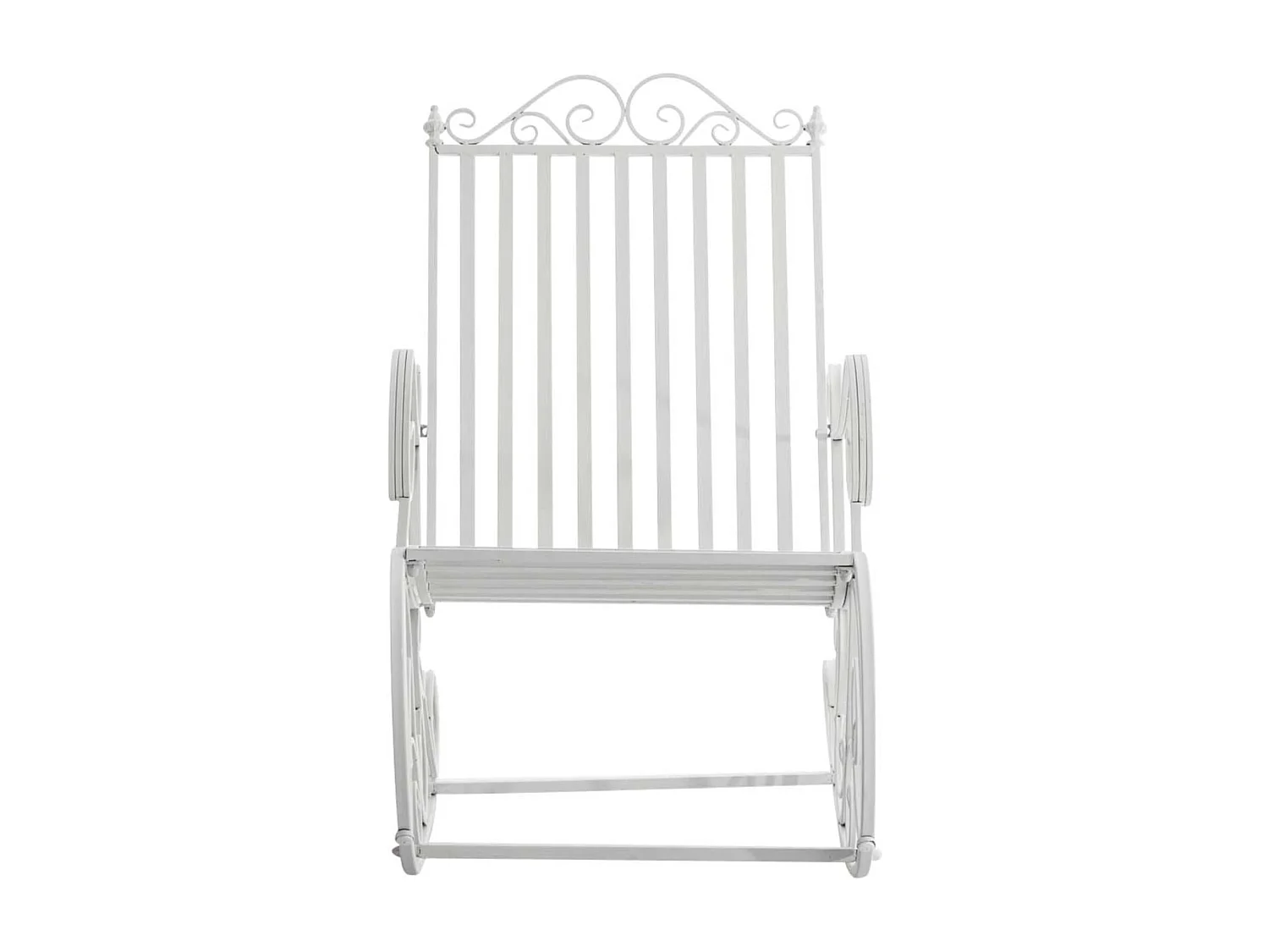 Lot de 2 fauteuils métal blanche 56 x 90 x 94 cm 10_0002843