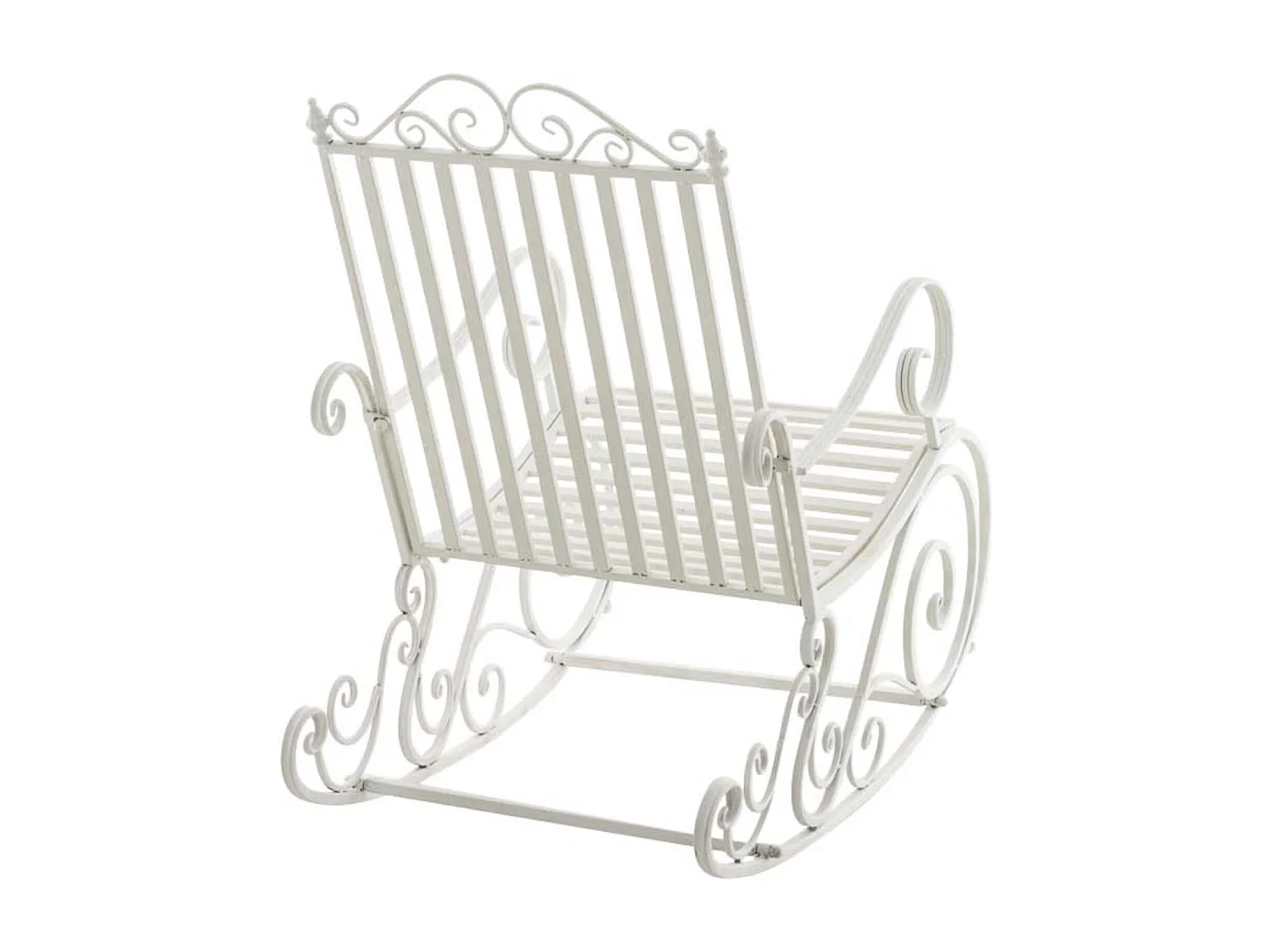 Lot de 2 fauteuils métal blanche 56 x 90 x 94 cm 10_0002843