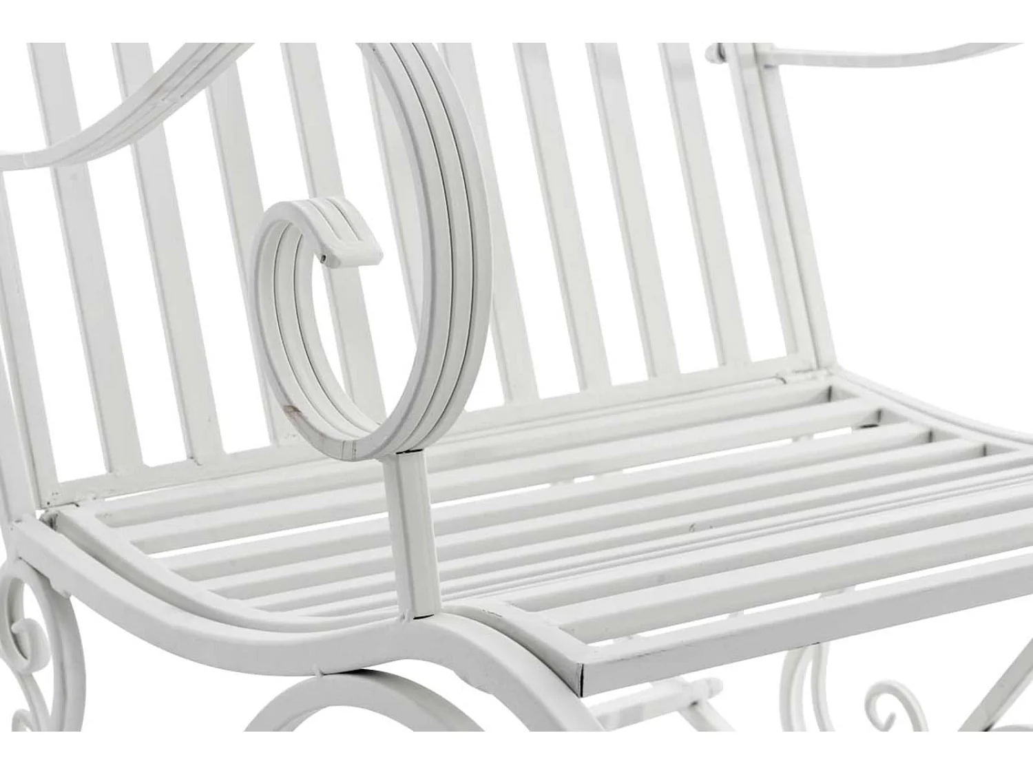 Lot de 2 fauteuils métal blanche 56 x 90 x 94 cm 10_0002843